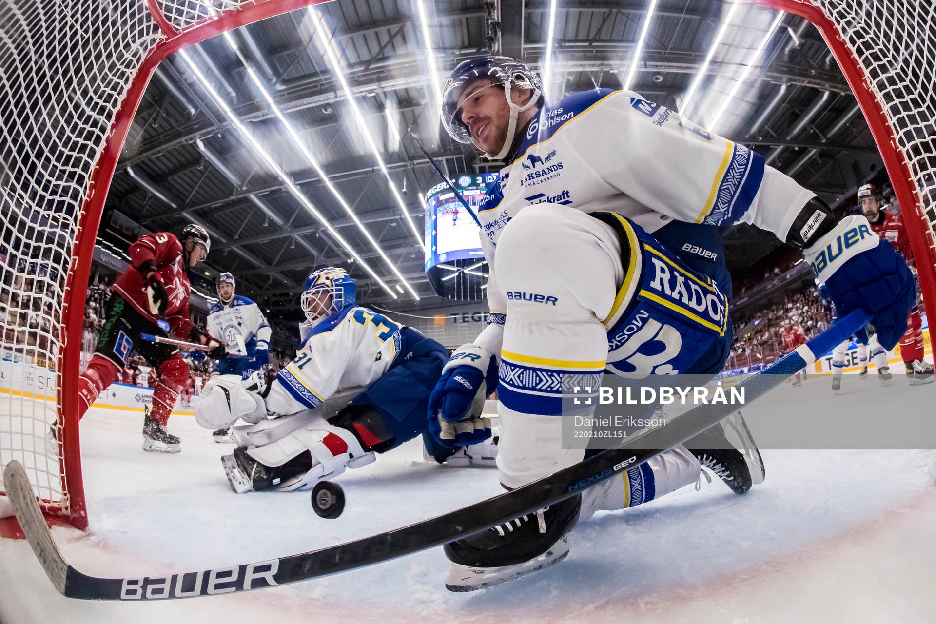 Leksands målvakt Kasimir Kaskisuo och Leksands Matt Caito