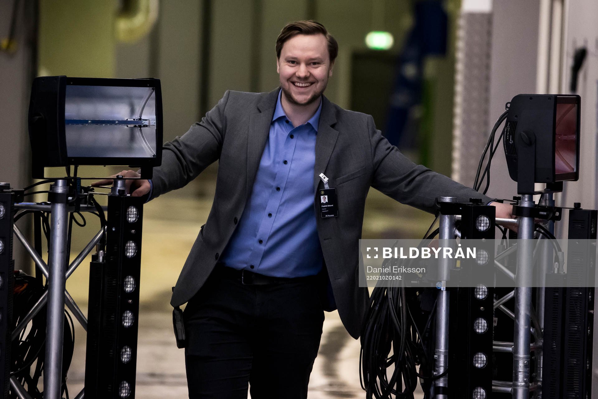 Leksands Fredrik Eklund innan ishockeymatchen i SHL mellan