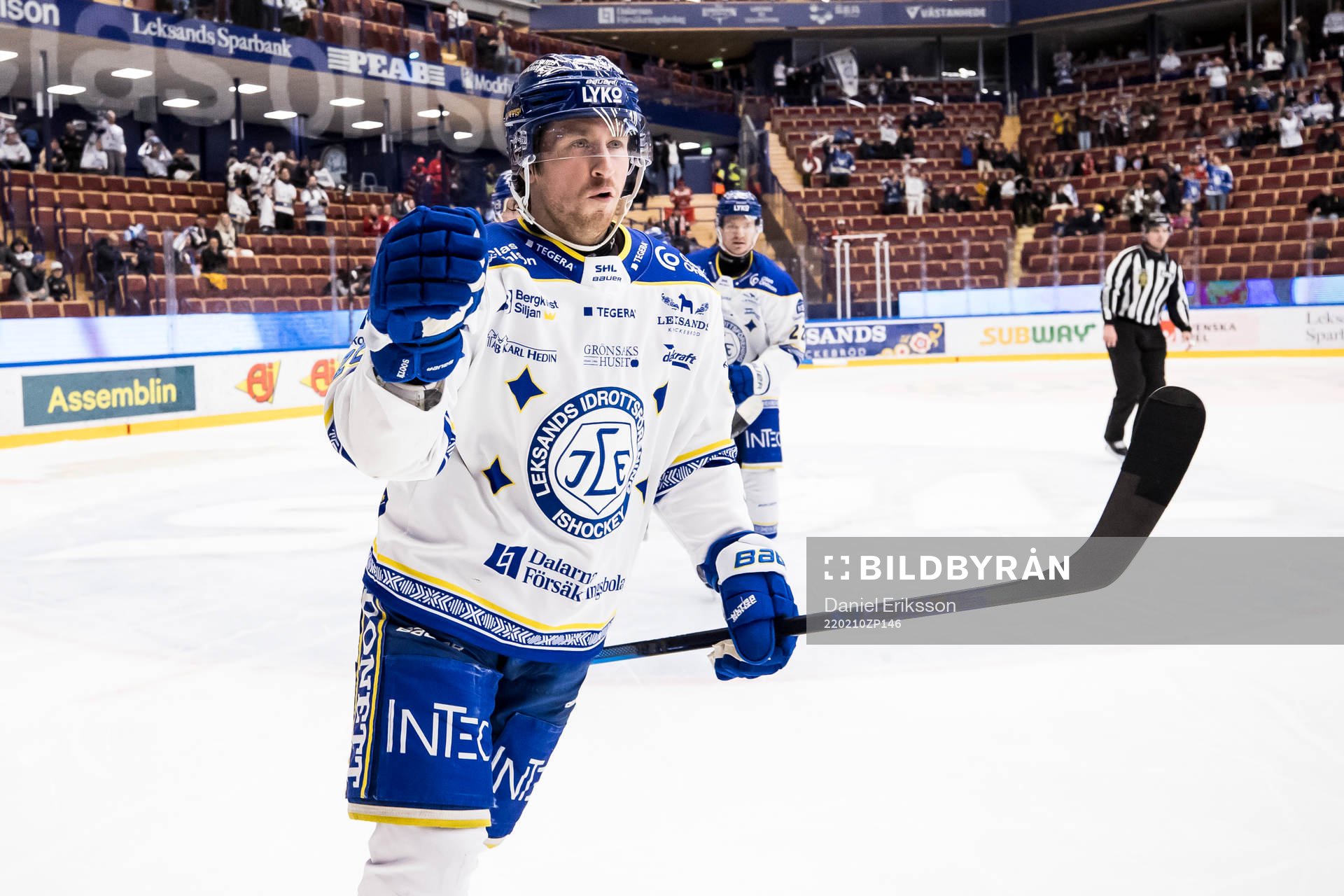 Leksands Justin Kloos jubel