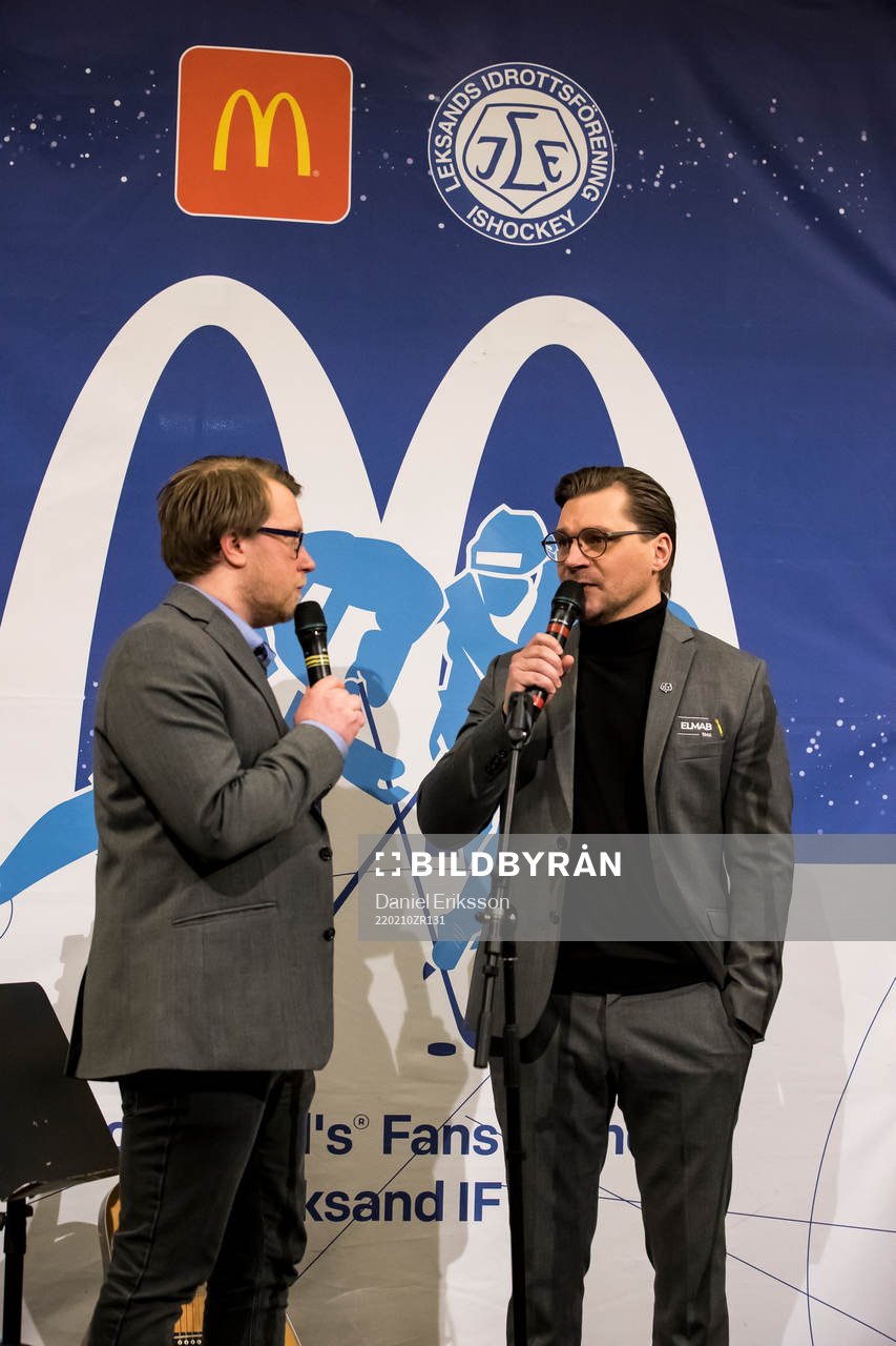 Richard Brasar intervju innan ishockeymatchen i SHL mellan
