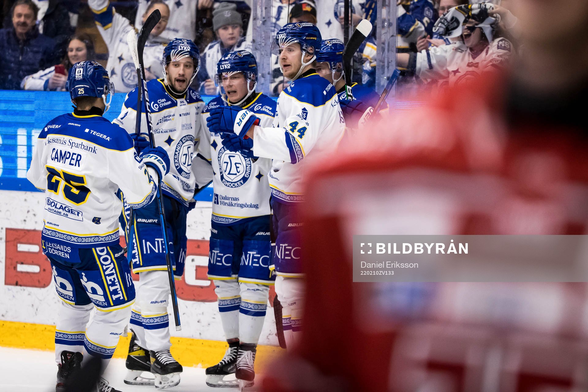 Leksands Patrik Zackrisson jubel
