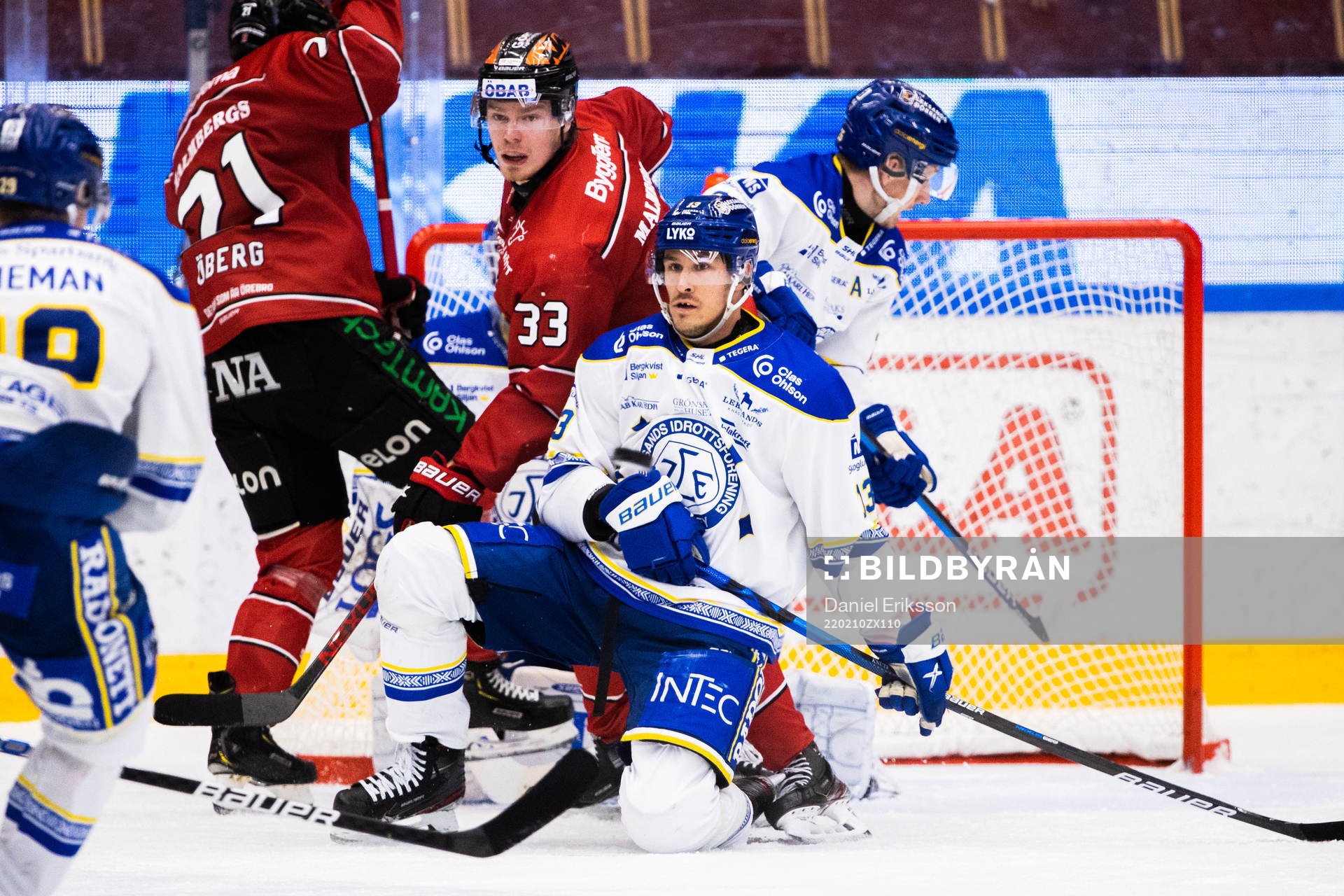 Leksands Jon Knuts och Örebros Christopher Mastomäki