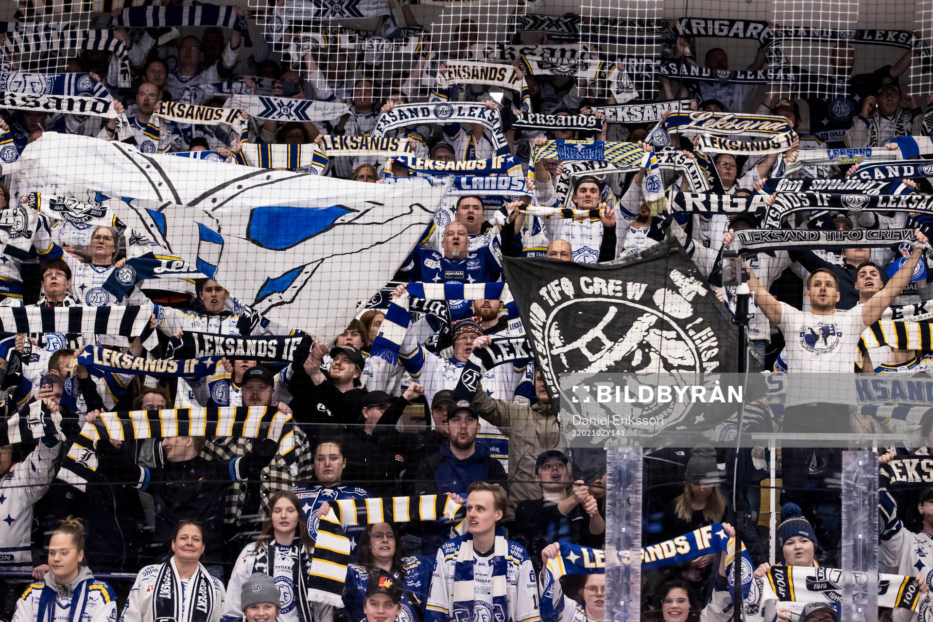 Leksands fansen jublar