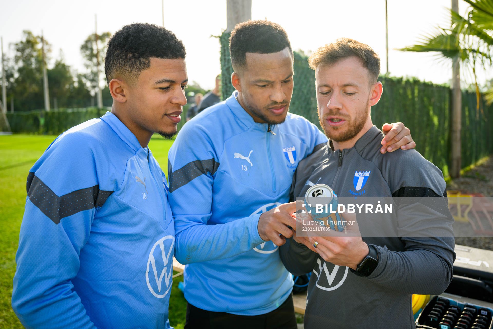 Romain Gall, Martin Olsson och fystränare Mark Read