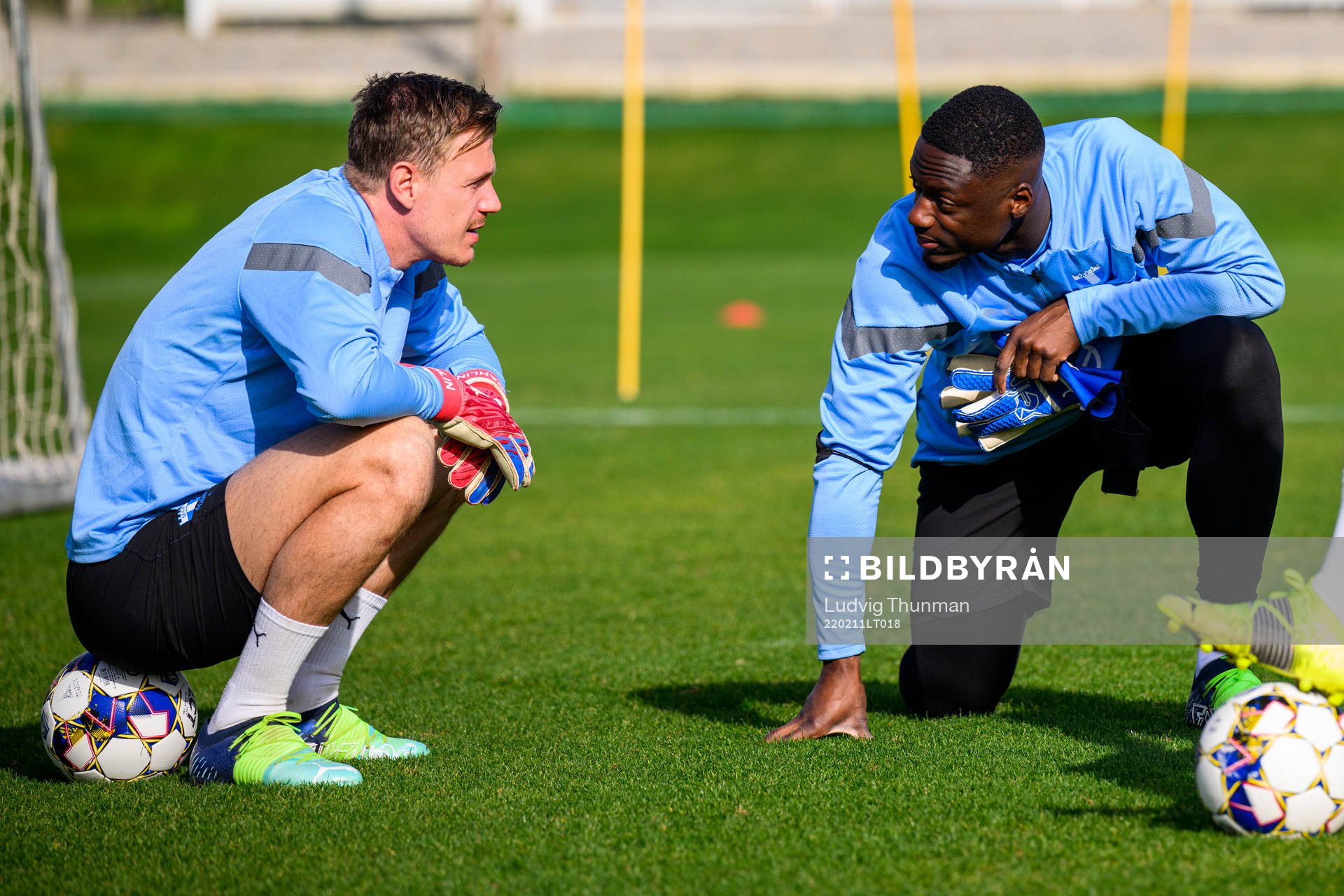 Målvakt Johan Dahlin och målvakt Ismael Diawara