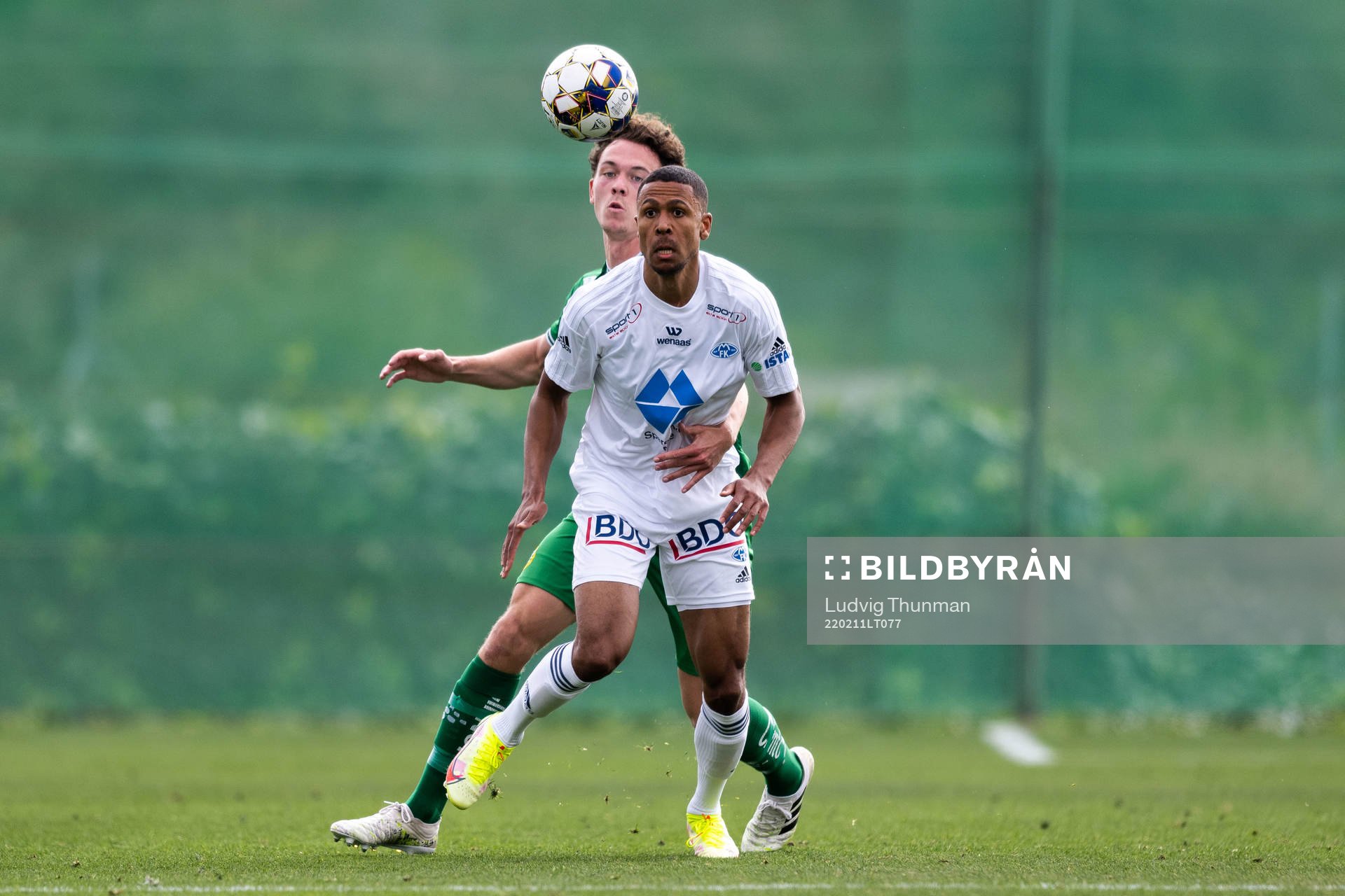 Kalle Björklund of Hammarby and Mathis Bolly of Molde