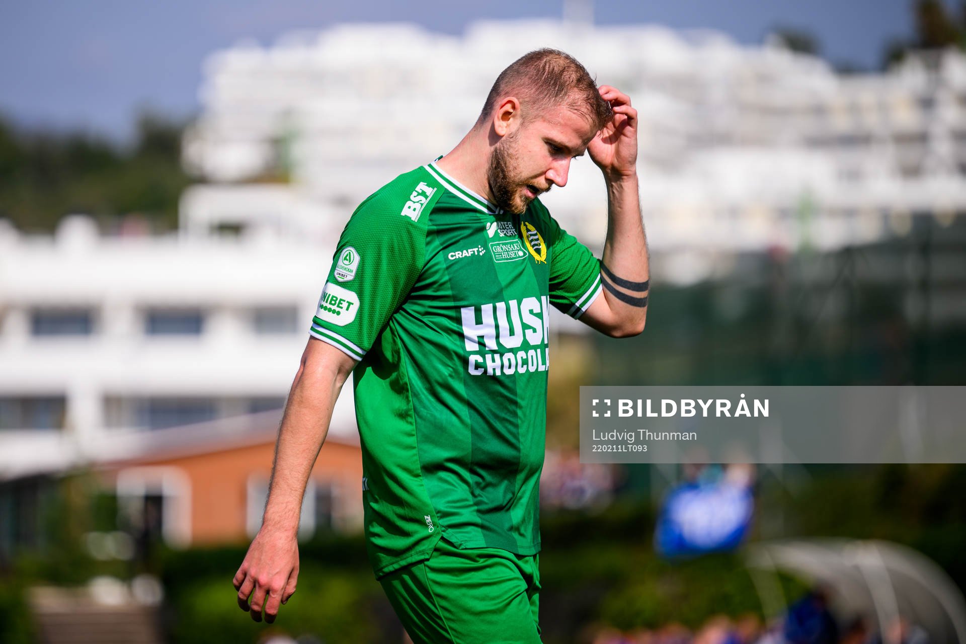 Darijan Bojanic of Hammarby looks dejected