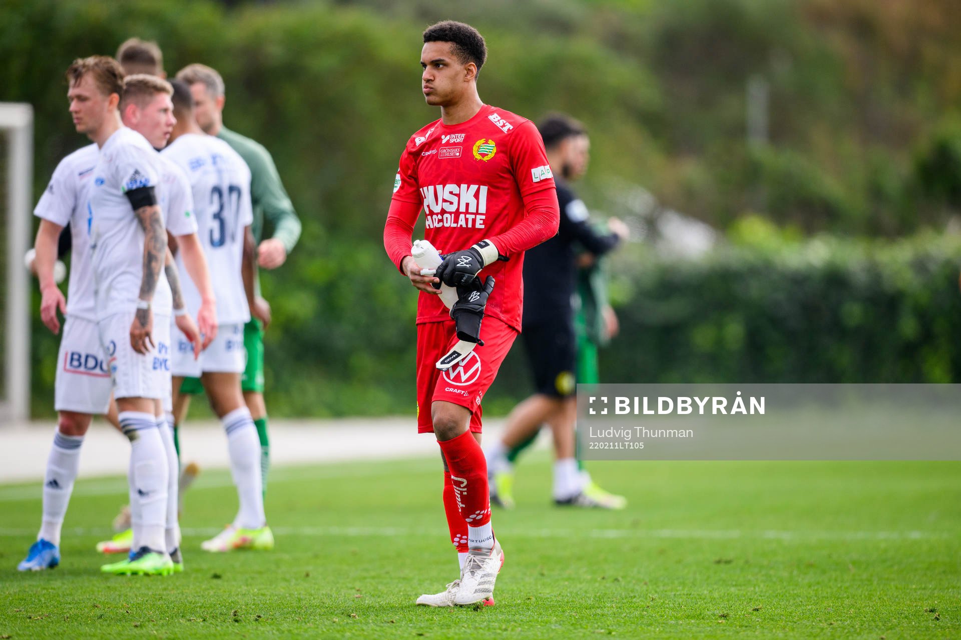 Goalkeeper Oliver Dovin looks dejected