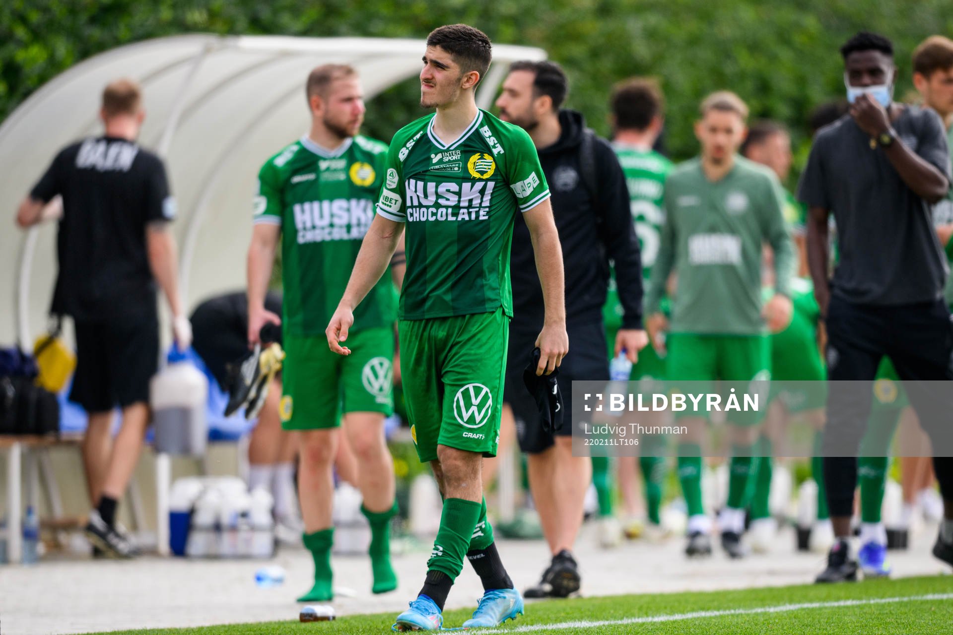 Mayckel Lahdo of Hammarby looks dejected