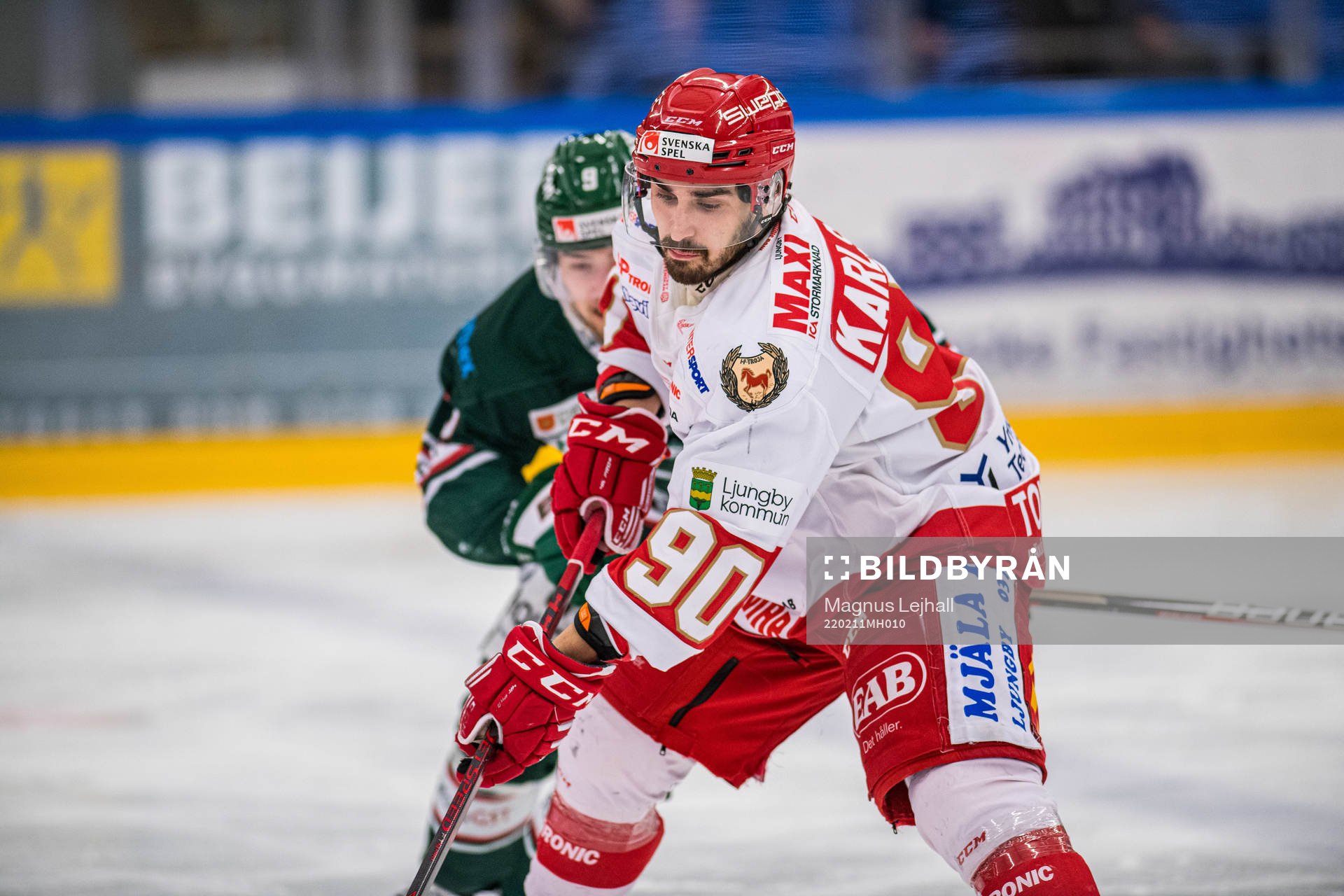 Troja/Ljungbys Kevin Karlsson