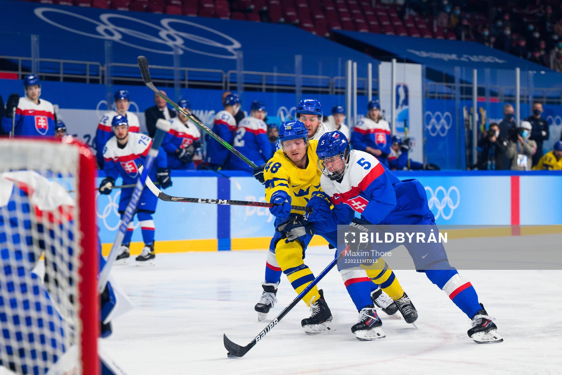 Carl Klingberg of Sweden in an ice hockey preliminary round