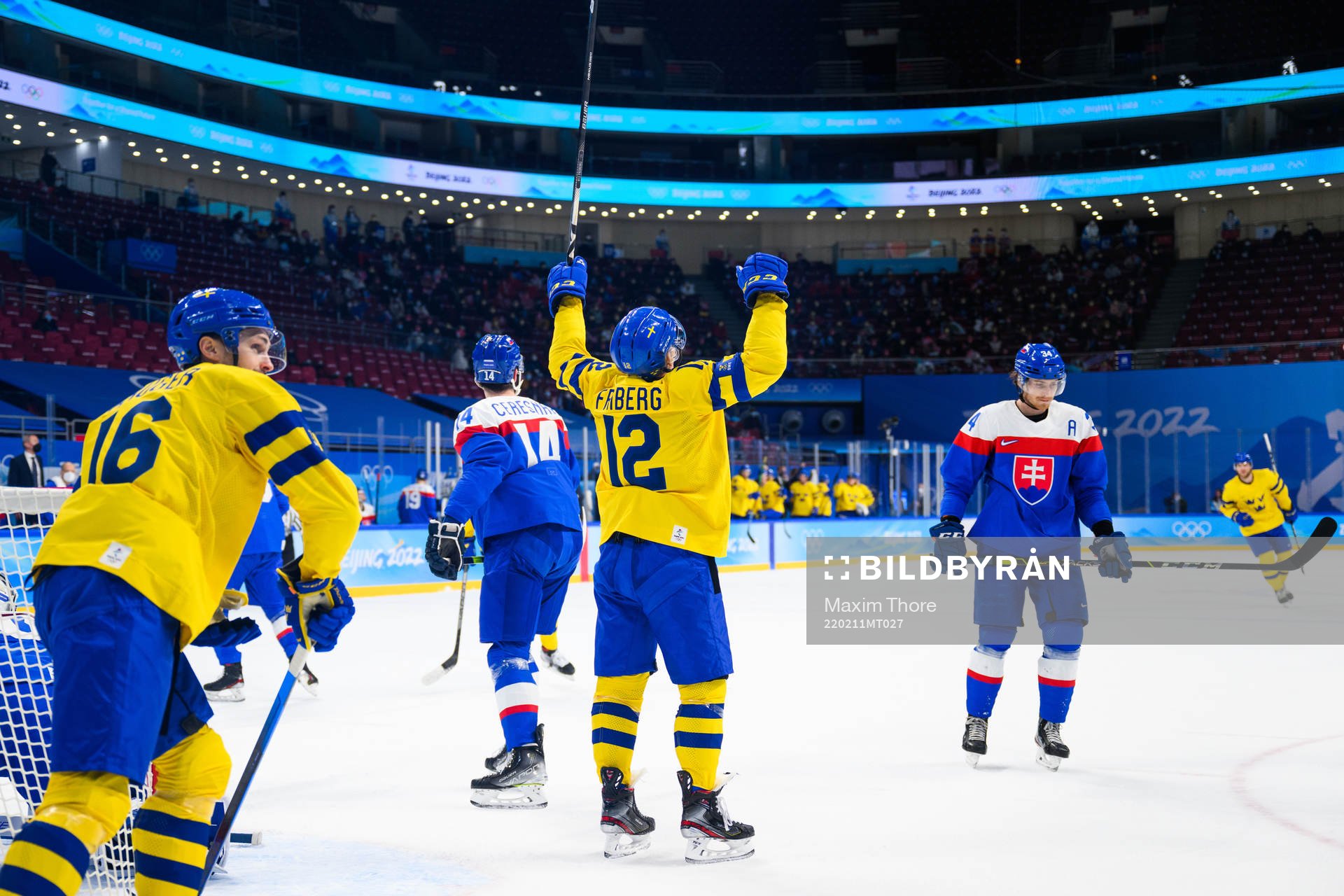 Max Friberg of Sweden celebrates