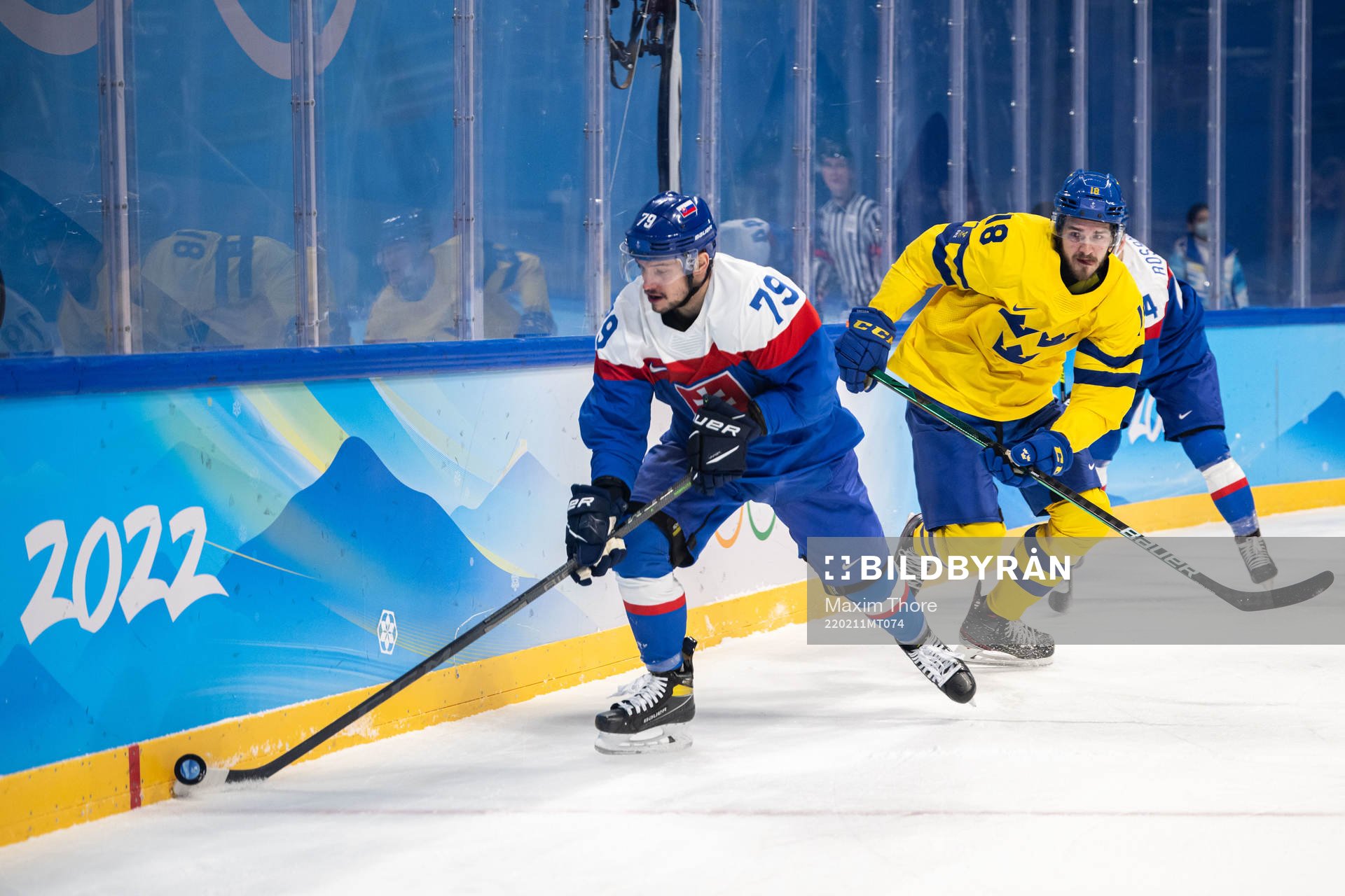 Libor Hudacek of Slovakia and Dennis Everberg of Sweden in