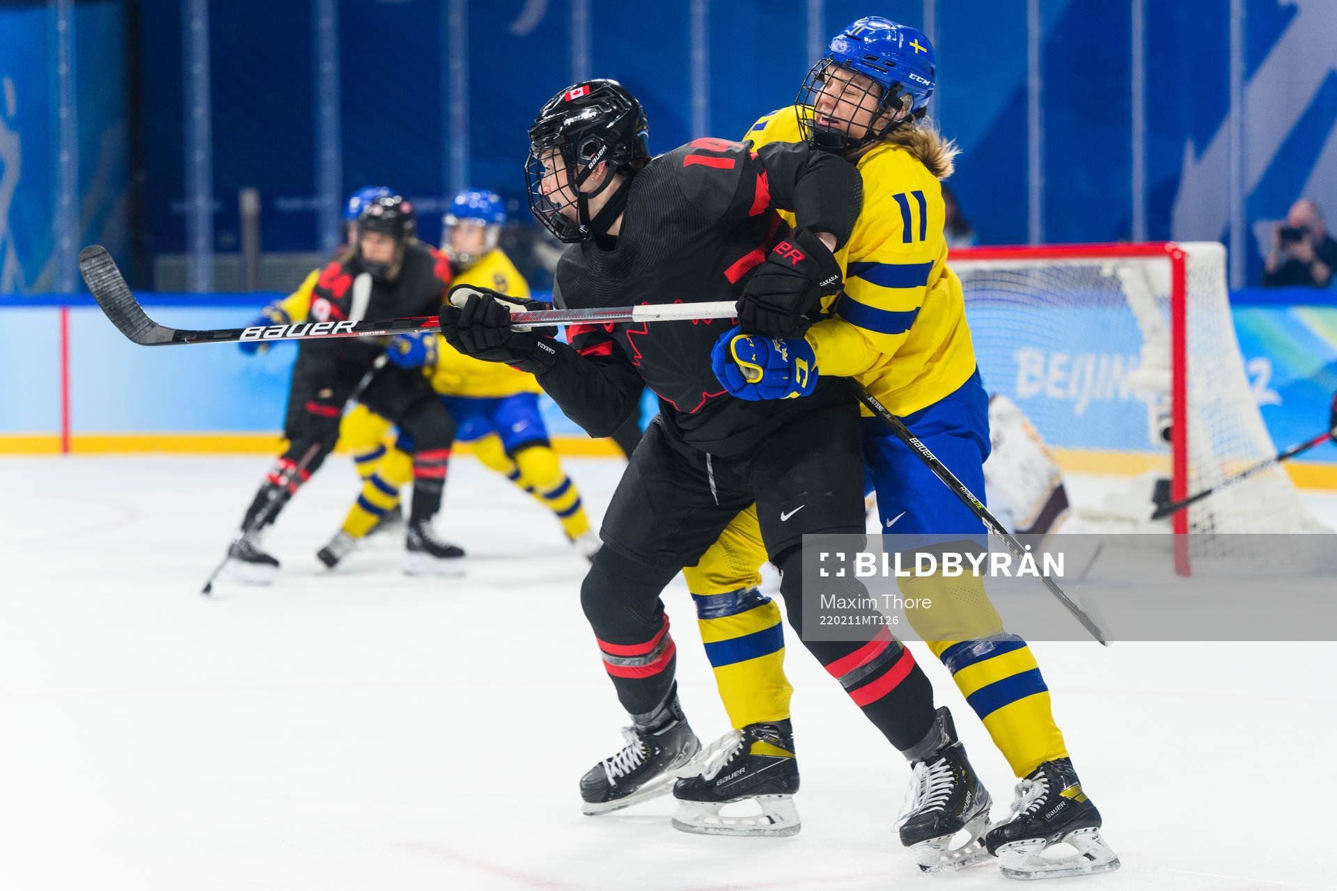 Renata Fast of Canada and Josefin Bouveng of Sweden in an