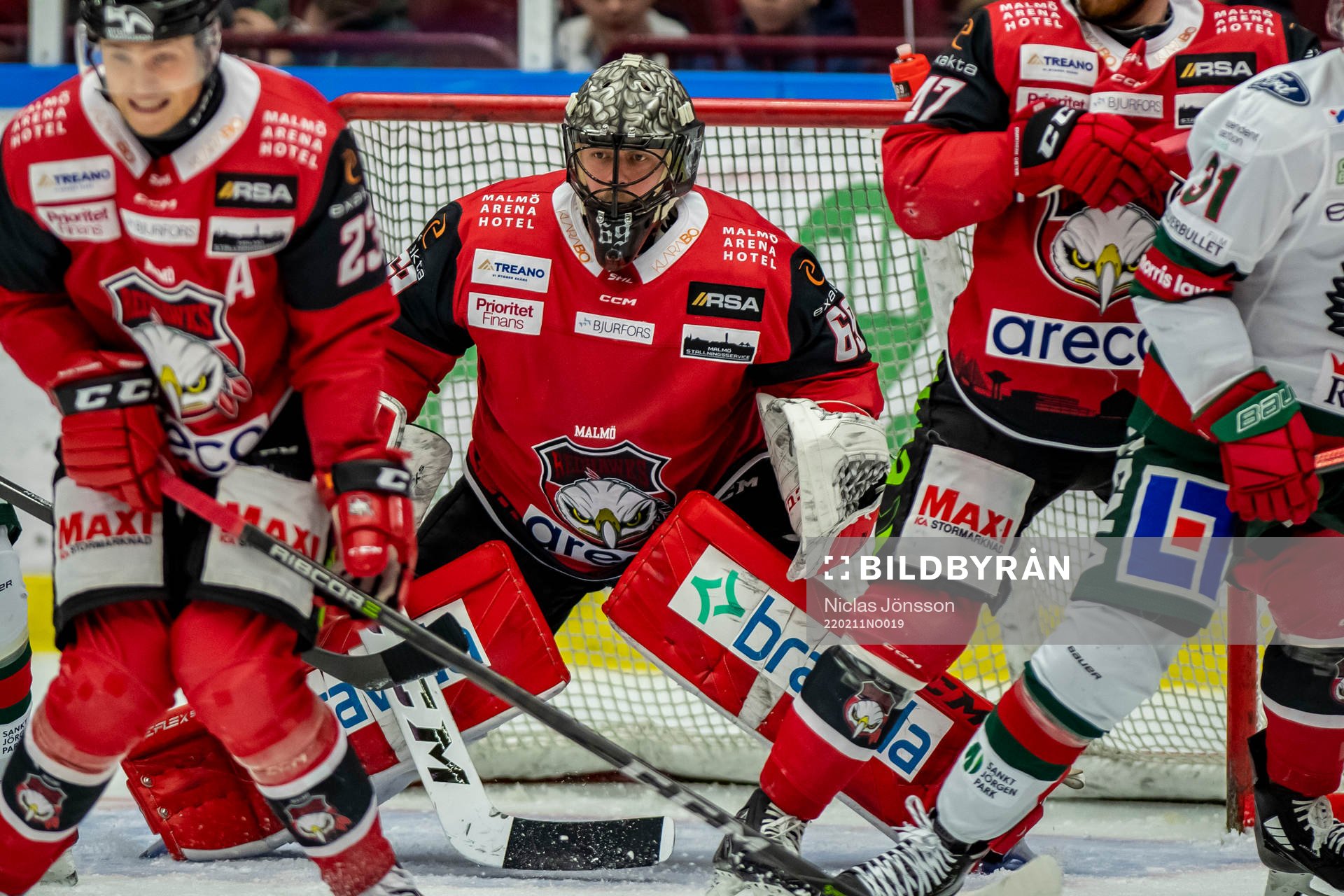Malmö Redhawks målvakt Oscar Alsenfelt
