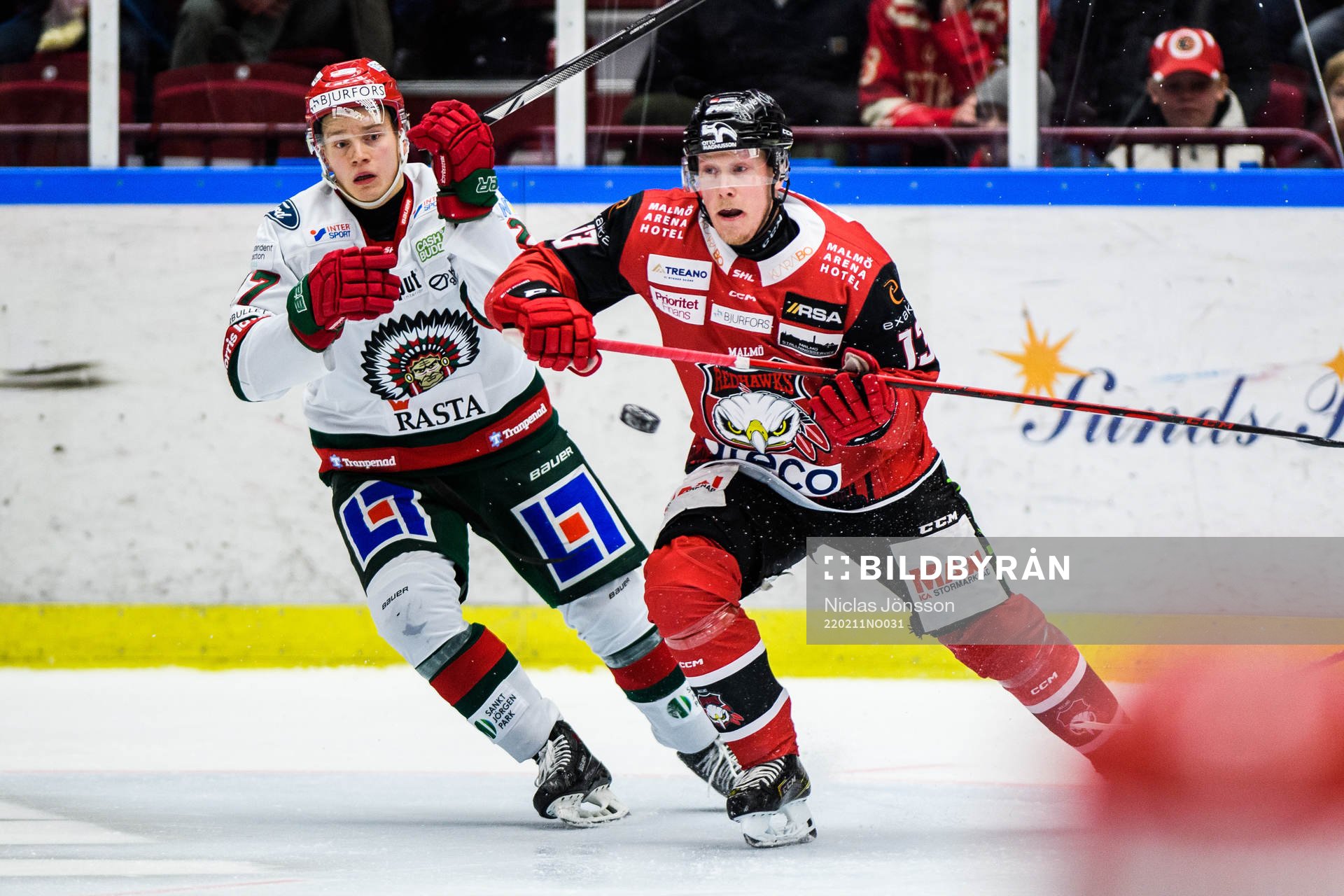 Frölundas Teodor Niederbach och Malmö Redhawks Kalle