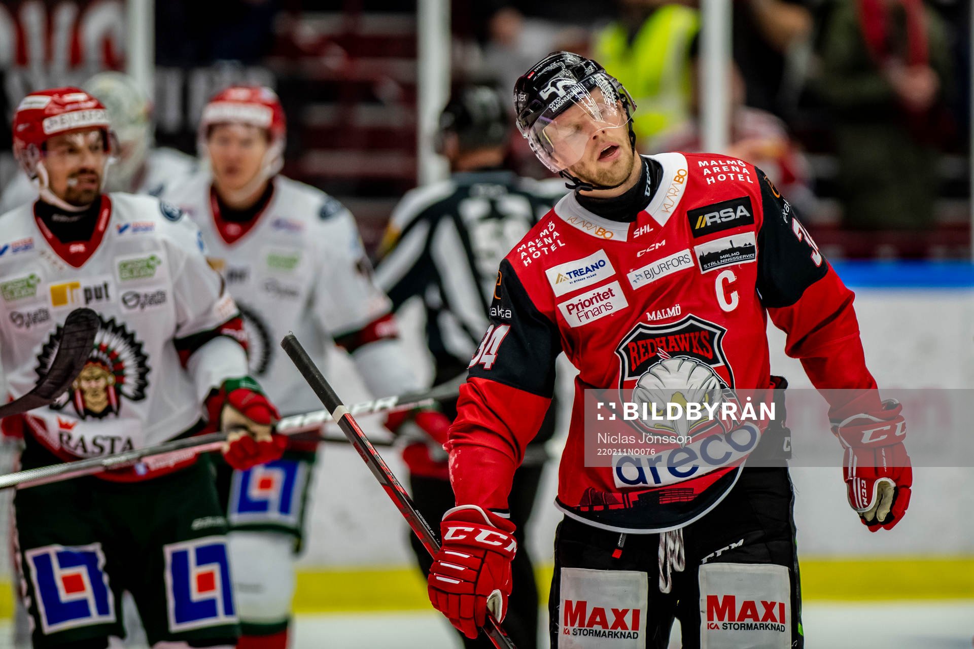 Malmö Redhawks Carl Söderberg deppar