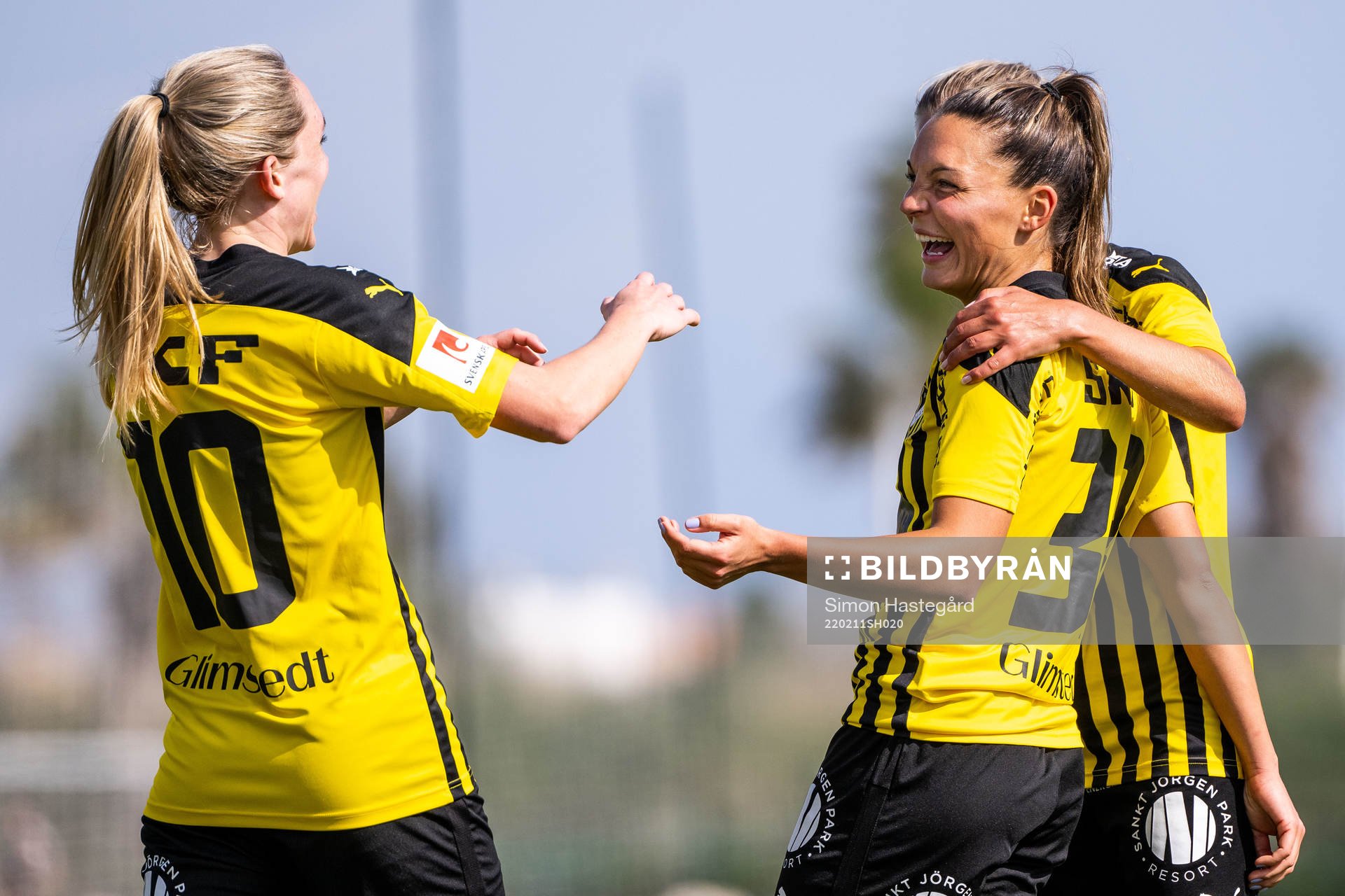 Johanna Rytting Kaneryd and Elin Rubensson of Häcken