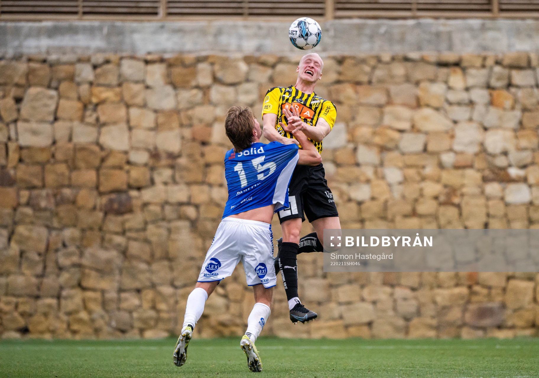 Steffen Lie Skalevik of Sarpsborg 08 and Valgeir Fridriksson of Häcken during the Friendly match between Häcken and Sarpsborg 08 on February 11, 2022 in Marbella.