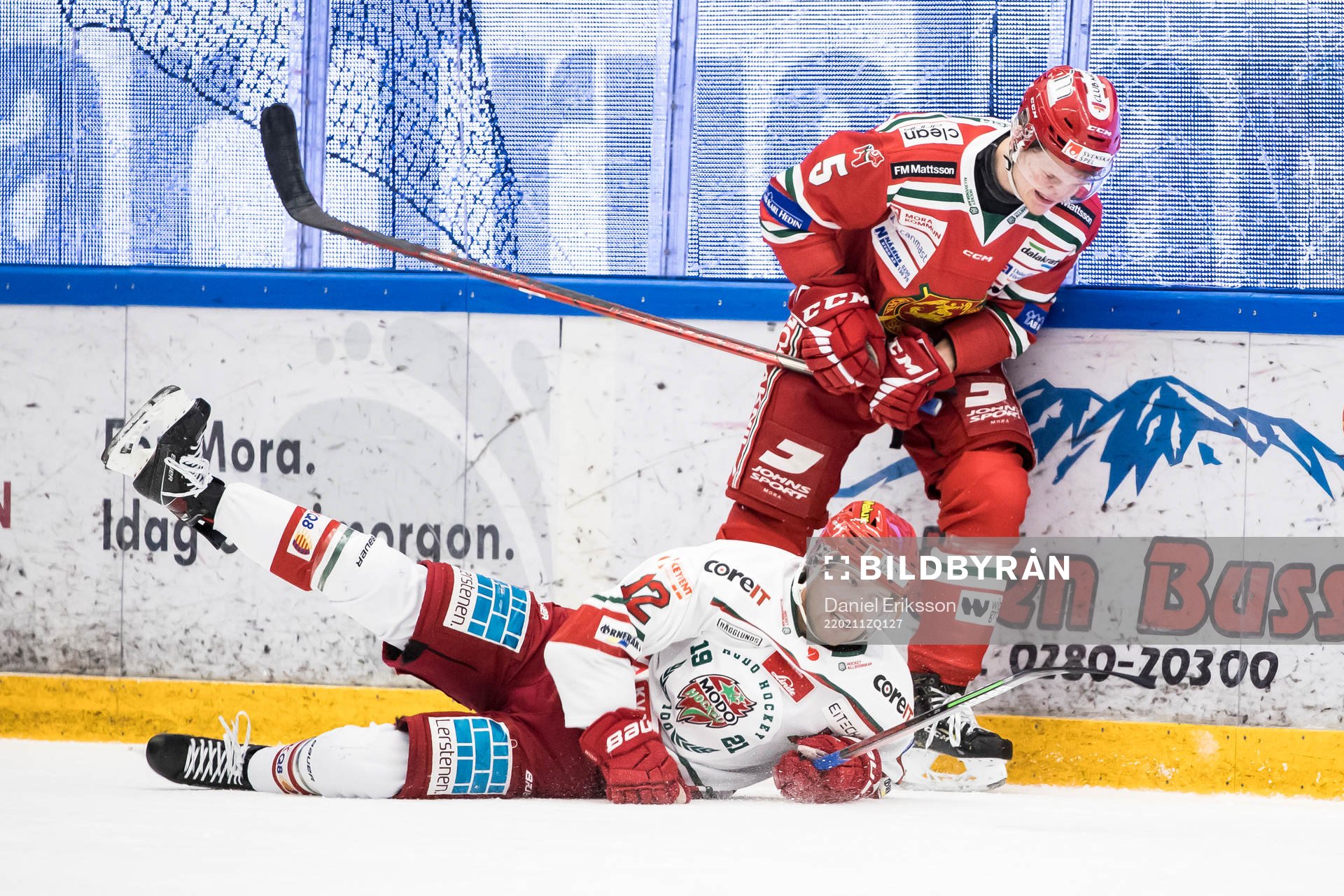 Modos Oscar Pettersson  och Moras Viktor Larsson