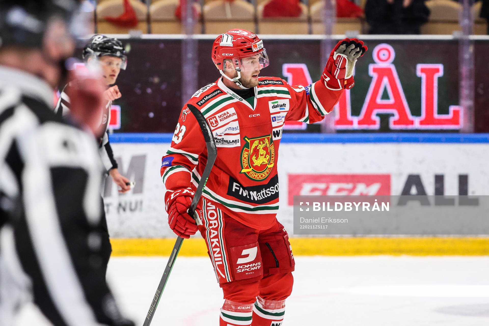 Moras Axel Bergkvist jublar