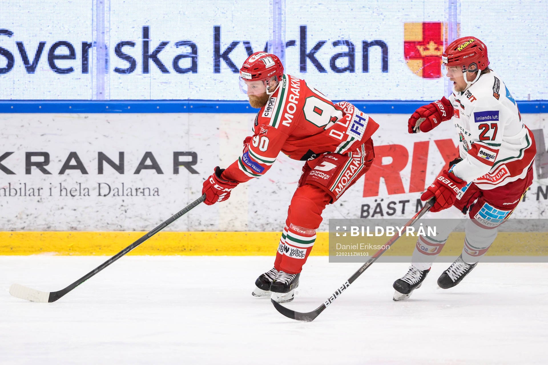 Moras Daniel Ljunggren och Modos Niklas Folin