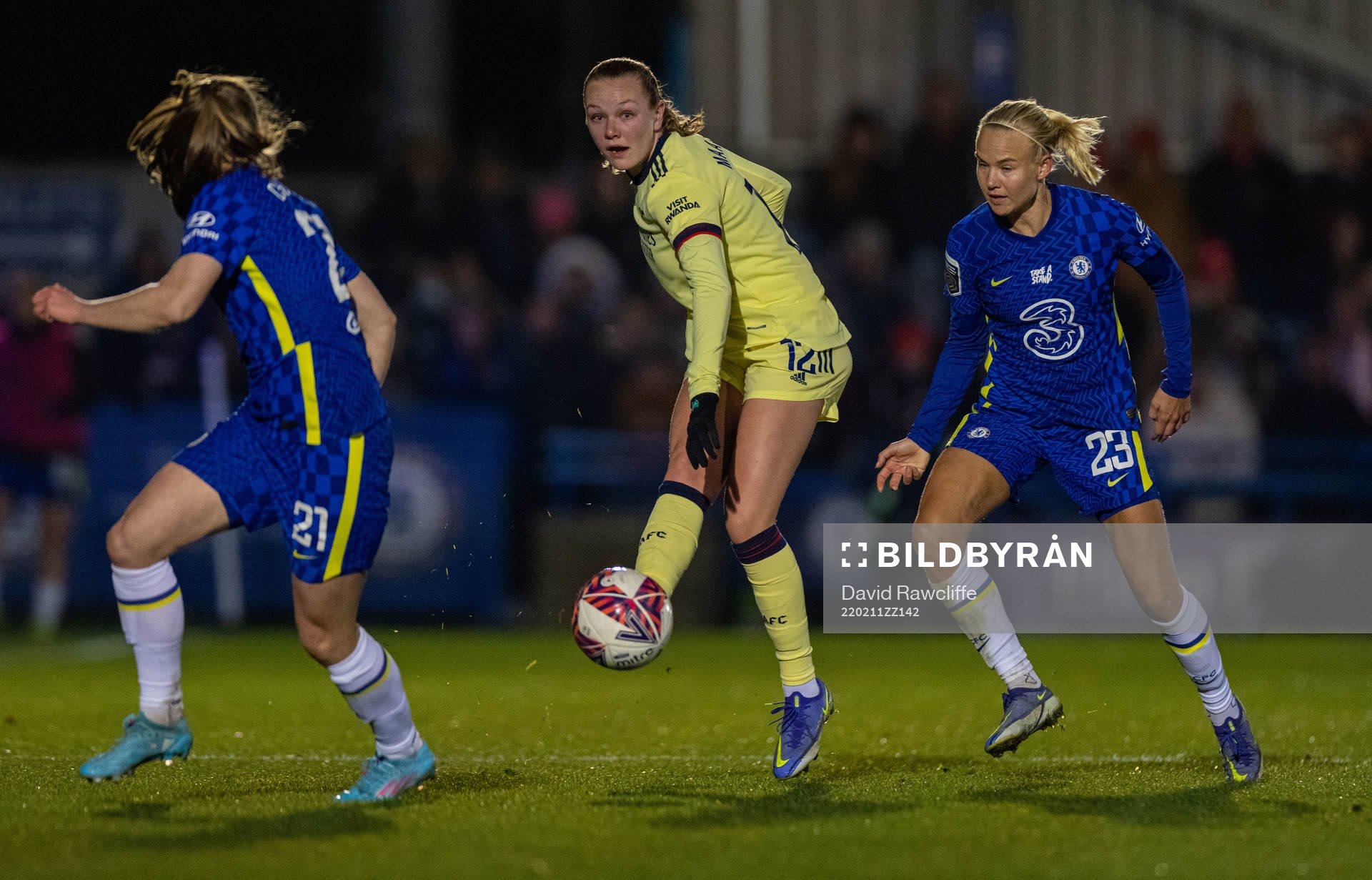 Frida Maanum of Arsenal during the Womens Super League football match between Chelsea and Arsenal on February 11, 2022 in London.