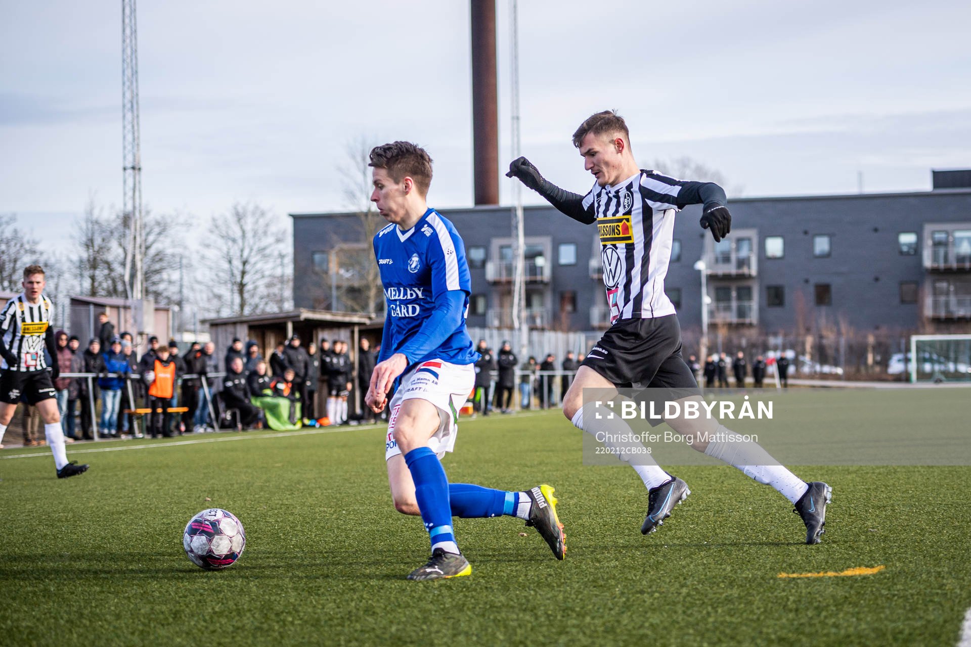 Trelleborgs Bödvar Bödvarsson och Landskronas Robin Dzabic