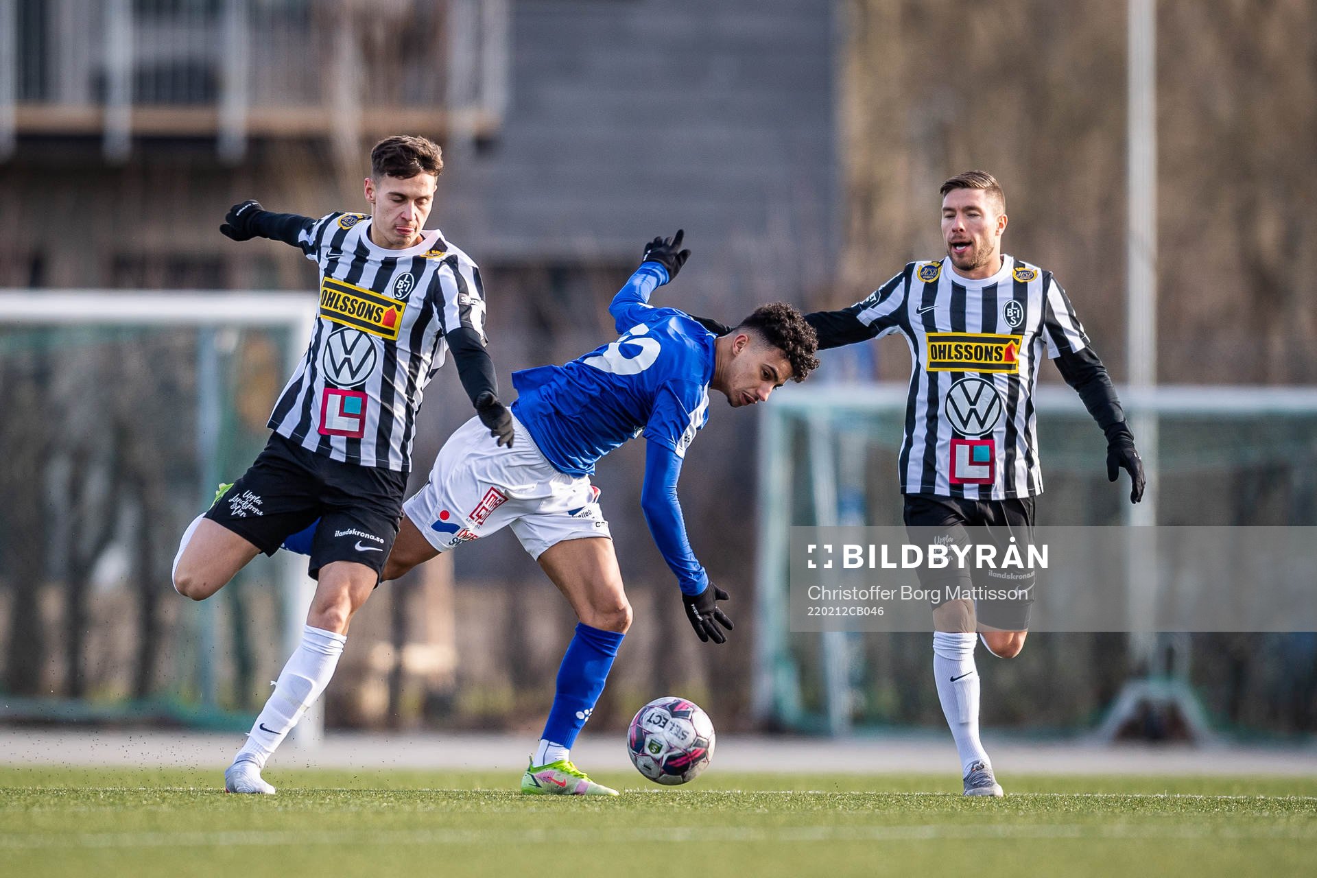 Landskronas Camil Jebara och Nikola Ladan mot Trelleborgs