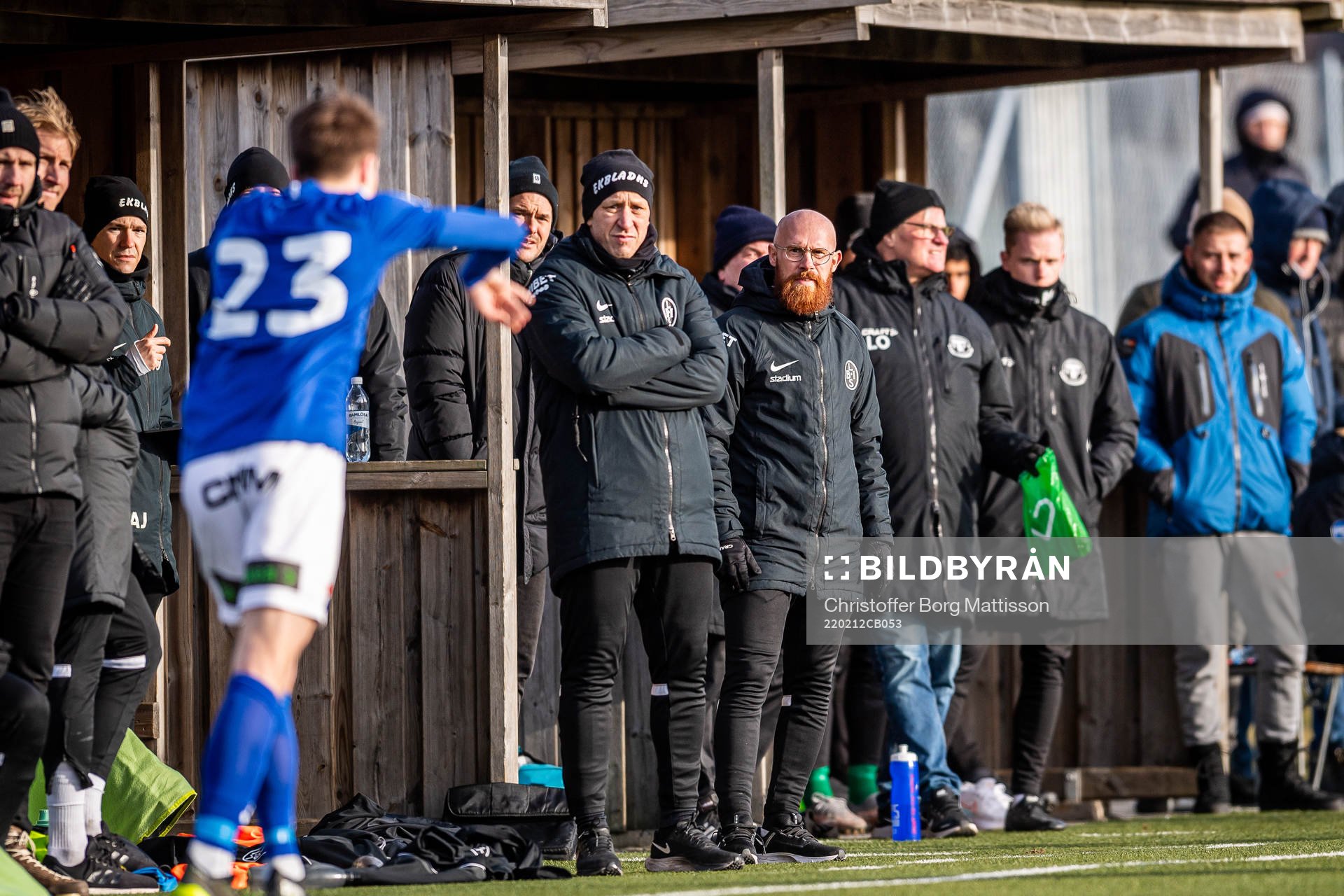 Landskronas tränare Billy Magnusson och assisterande