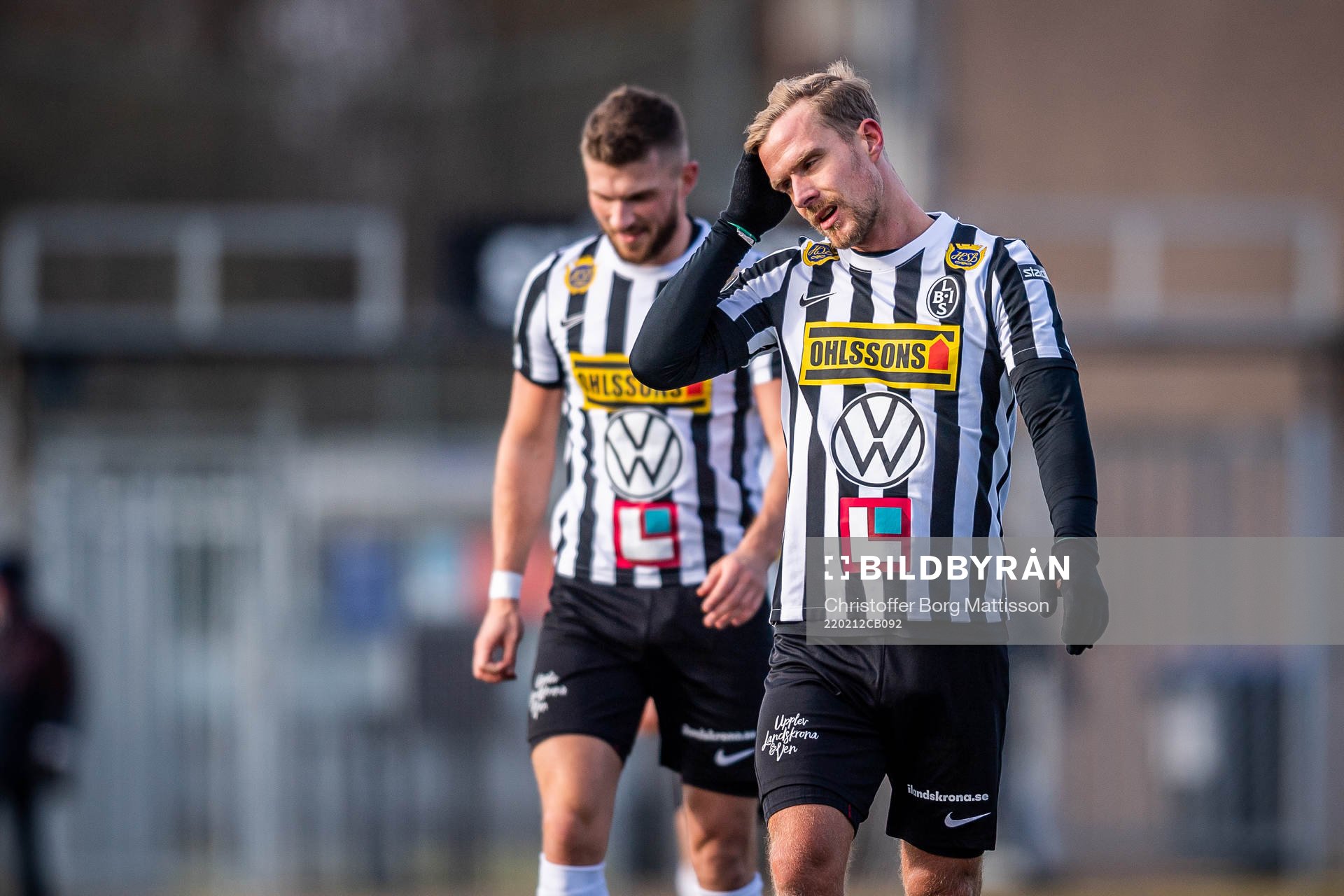 Landskronas Erik Pärsson och Linus R Olsson deppar