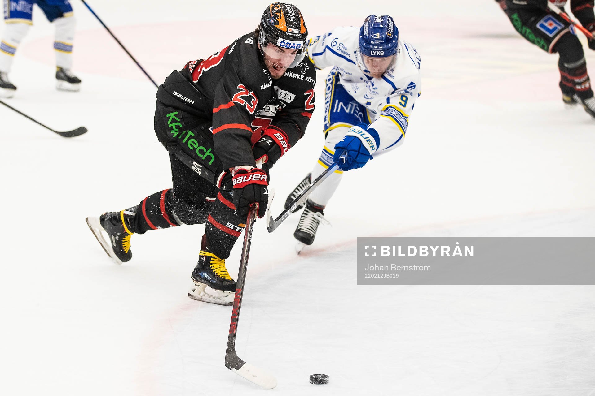 Örebros Petr Zámorský och Leksands Patrik Zackrisson
