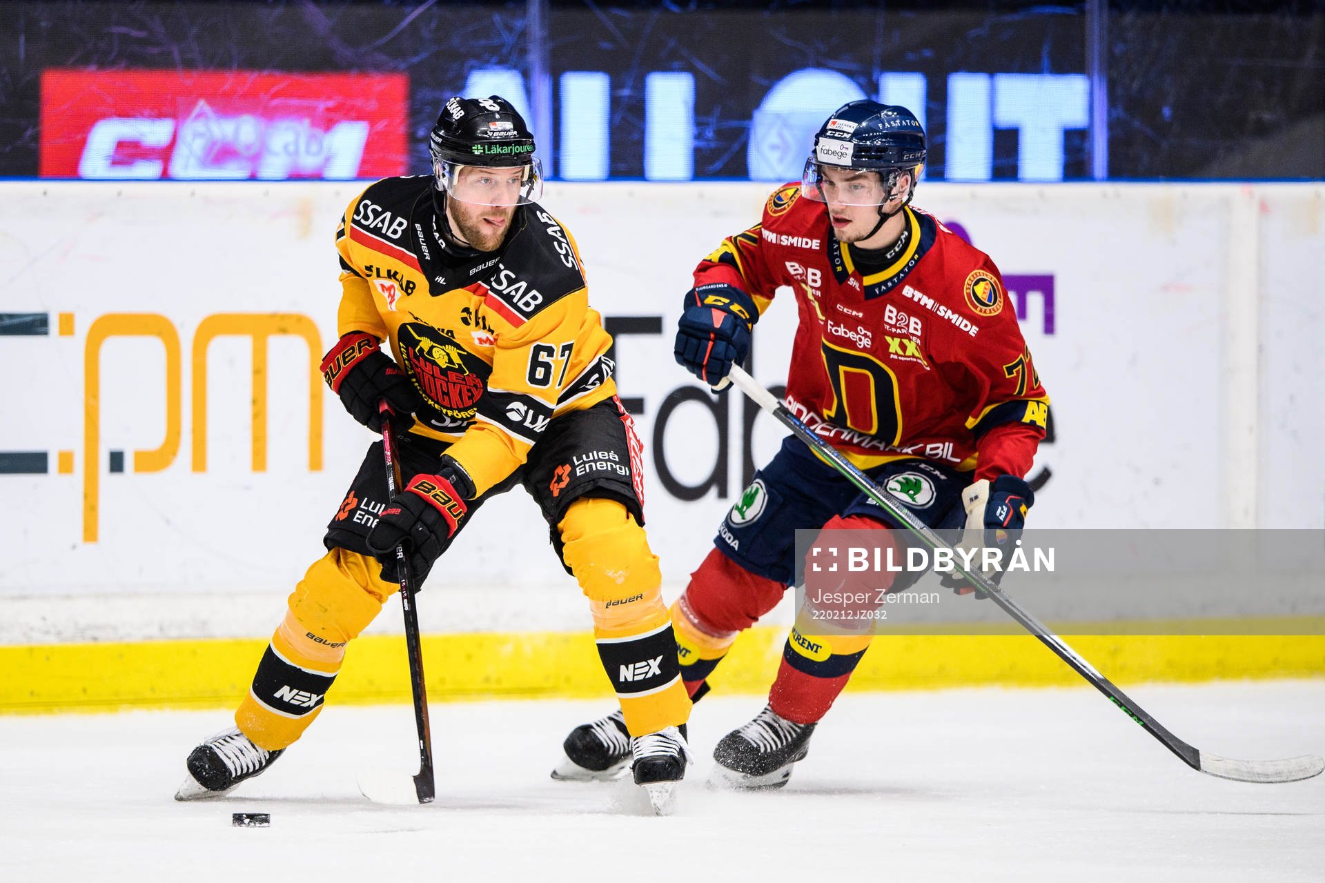Luleås Linus Omark och Djurgårdens William Eklund