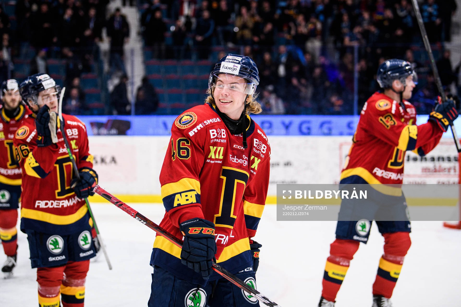 Djurgårdens Tim Söderlund jublar