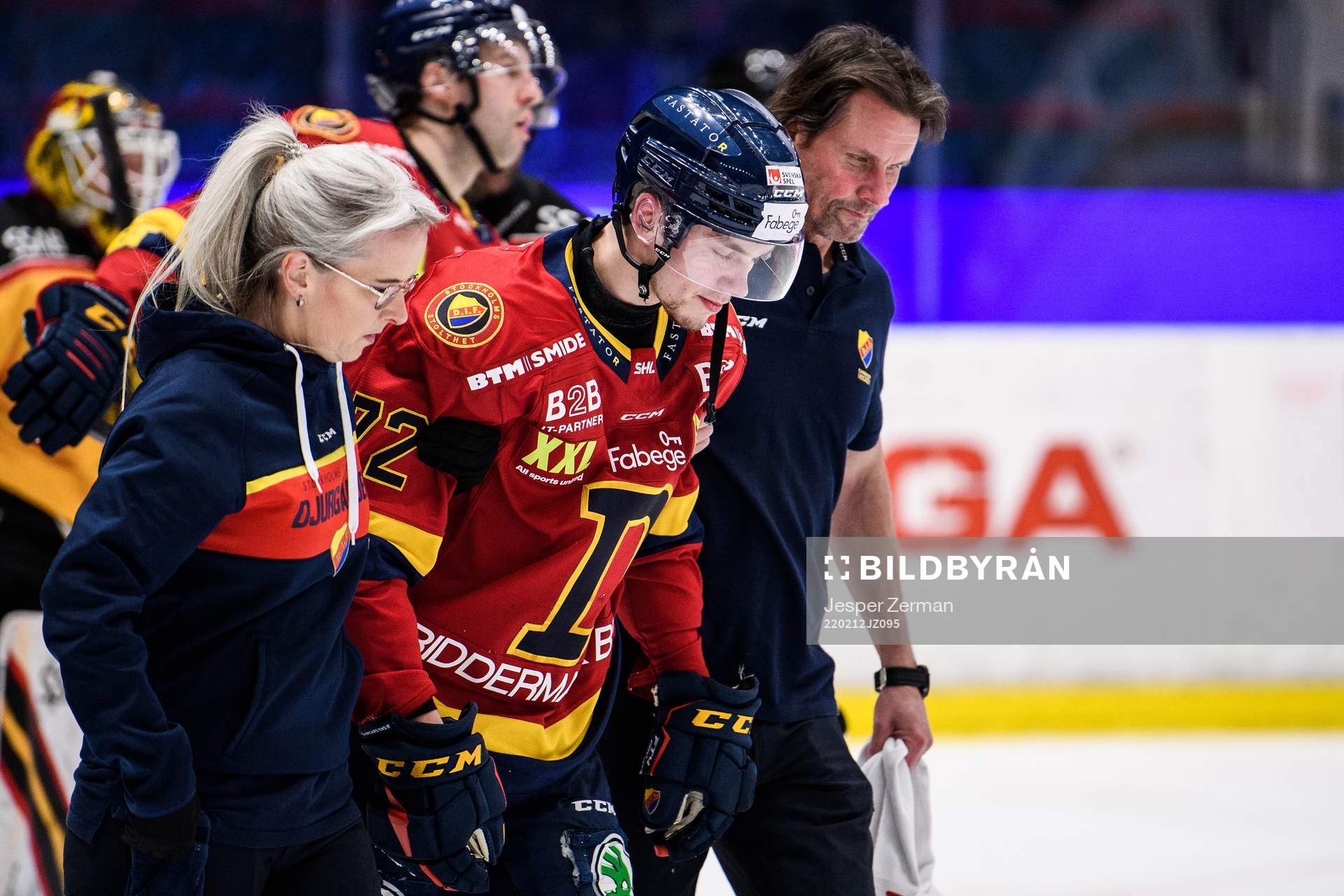 Djurgårdens William Eklund har ont