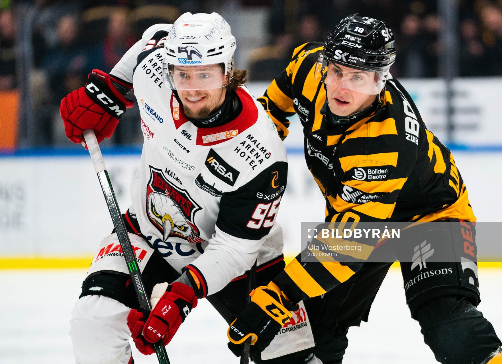 Malmö Redhawks Carl Persson och Skellefteås Joakim
