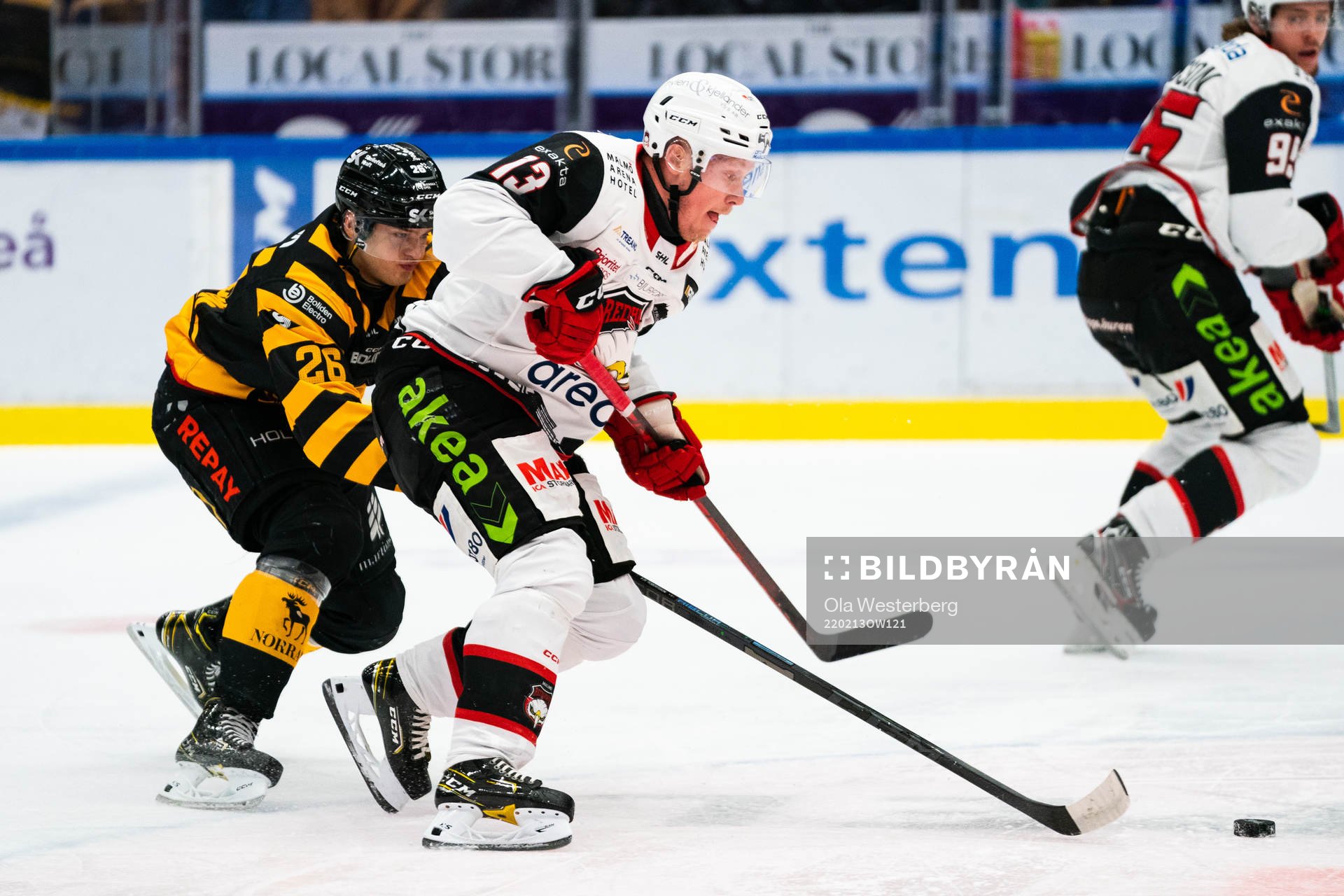 Skellefteås Simon Robertsson och Malmö Redhawks Kalle