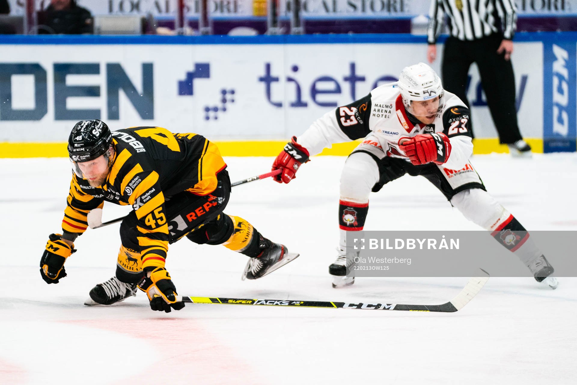Skellefteås Oscar Möller och Malmö Redhawks Christoffer