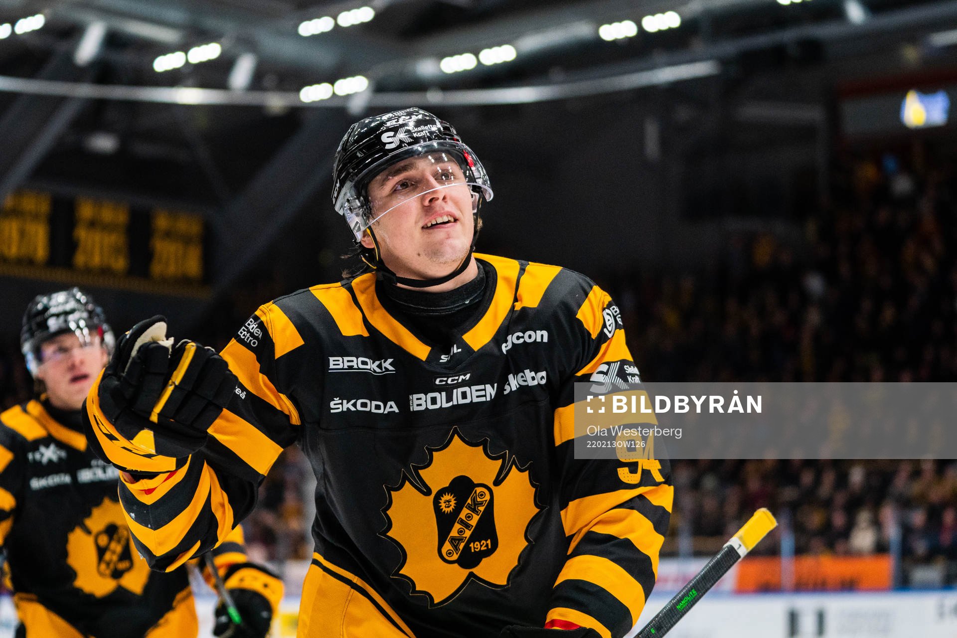 Skellefteås Linus Karlsson jublar