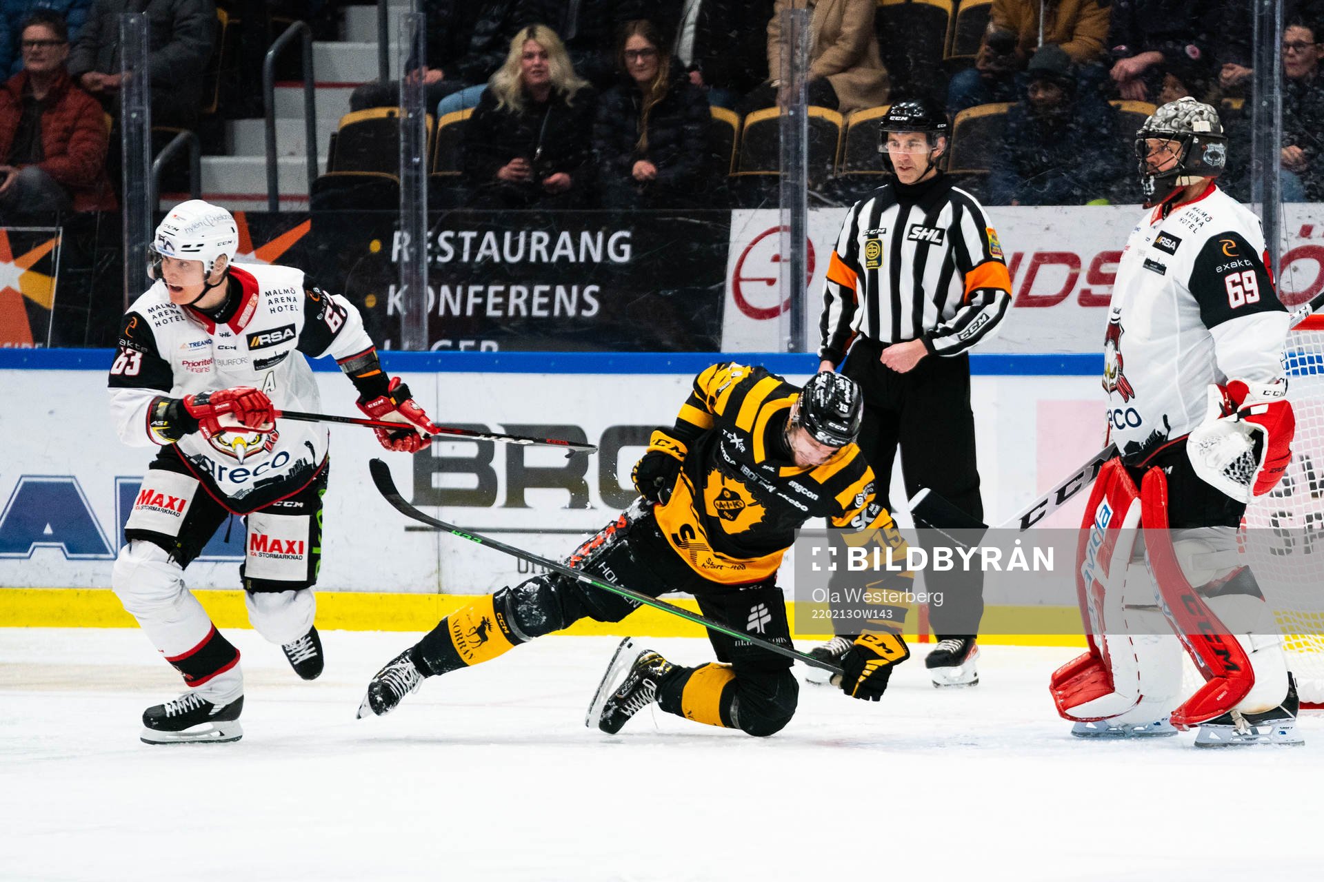 Malmö Redhawks Fredrik Händemark och Skellefteås Melker