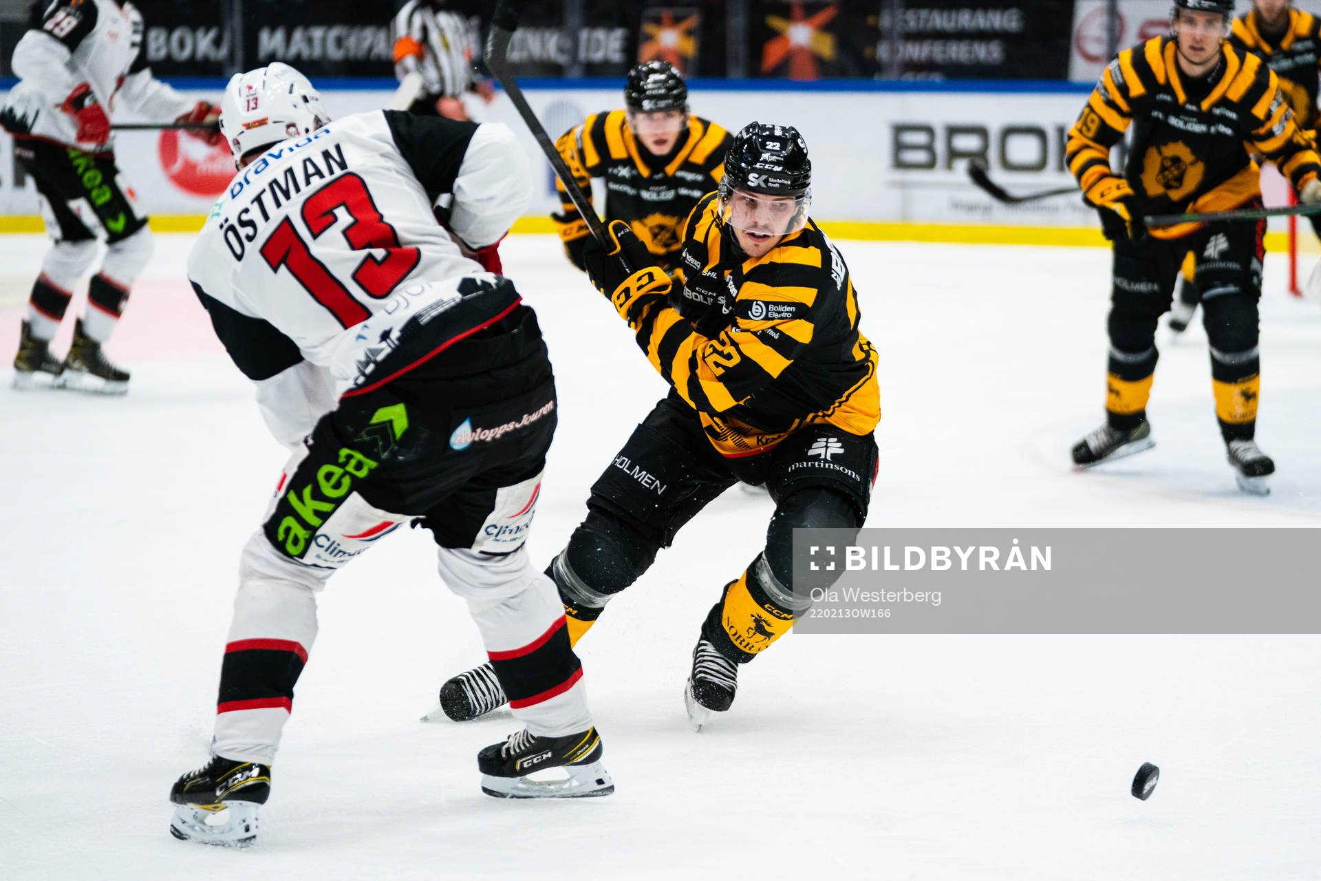 Malmö Redhawks Kalle Östman och Skellefteås Jonathan