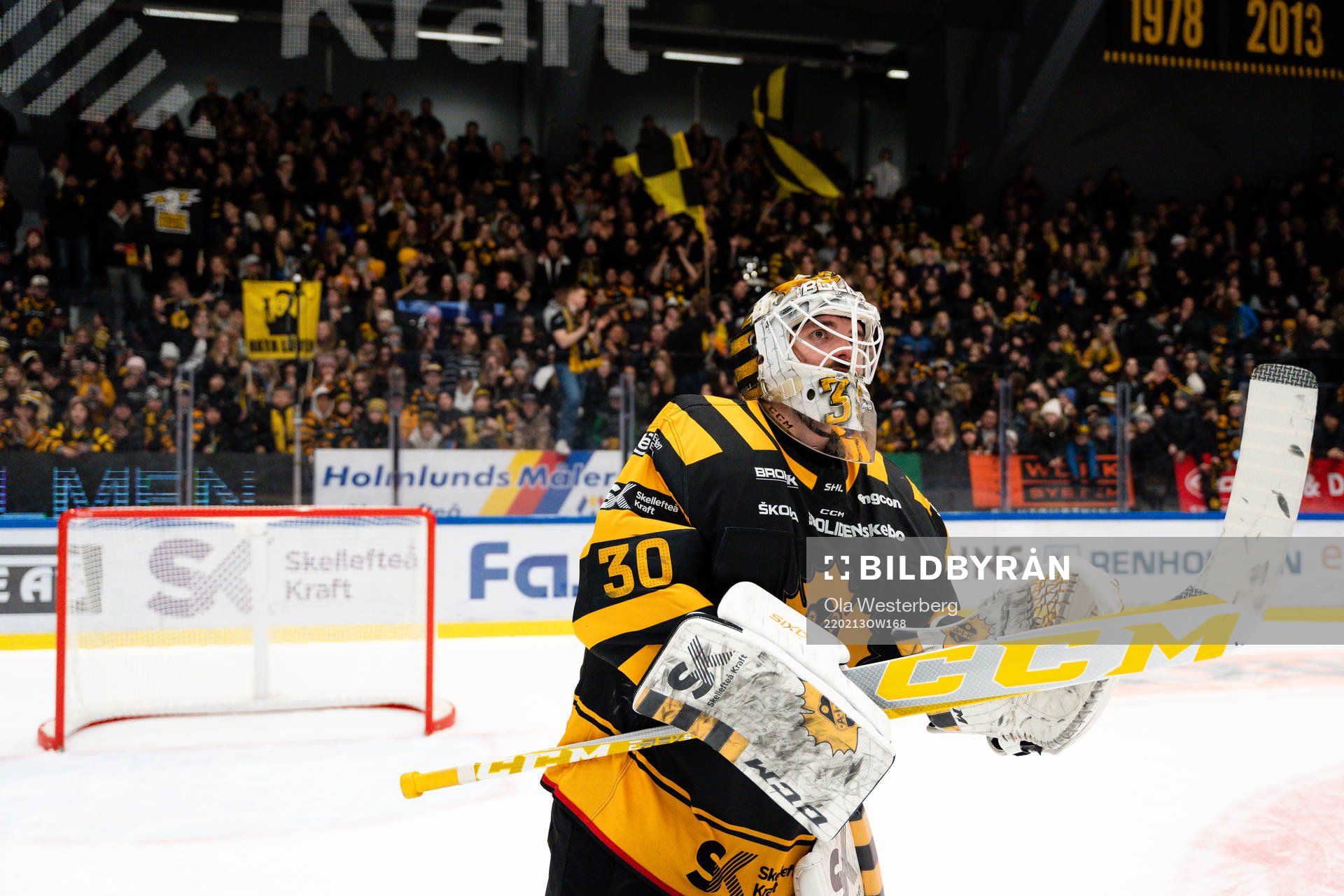 Skellefteås målvakt Gustaf Lindvall