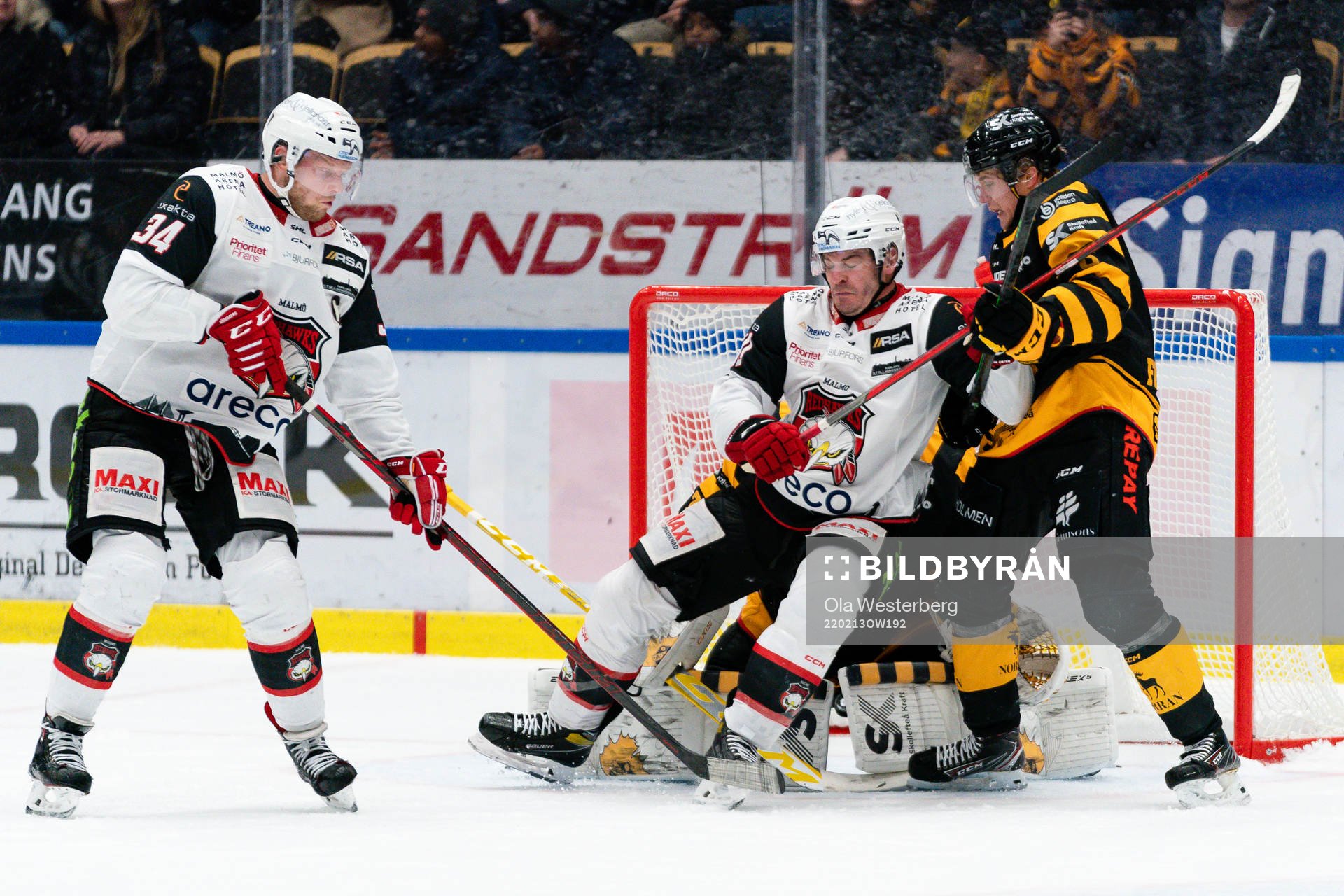 Malmö Redhawks Carl Söderberg och Lance Bouma
