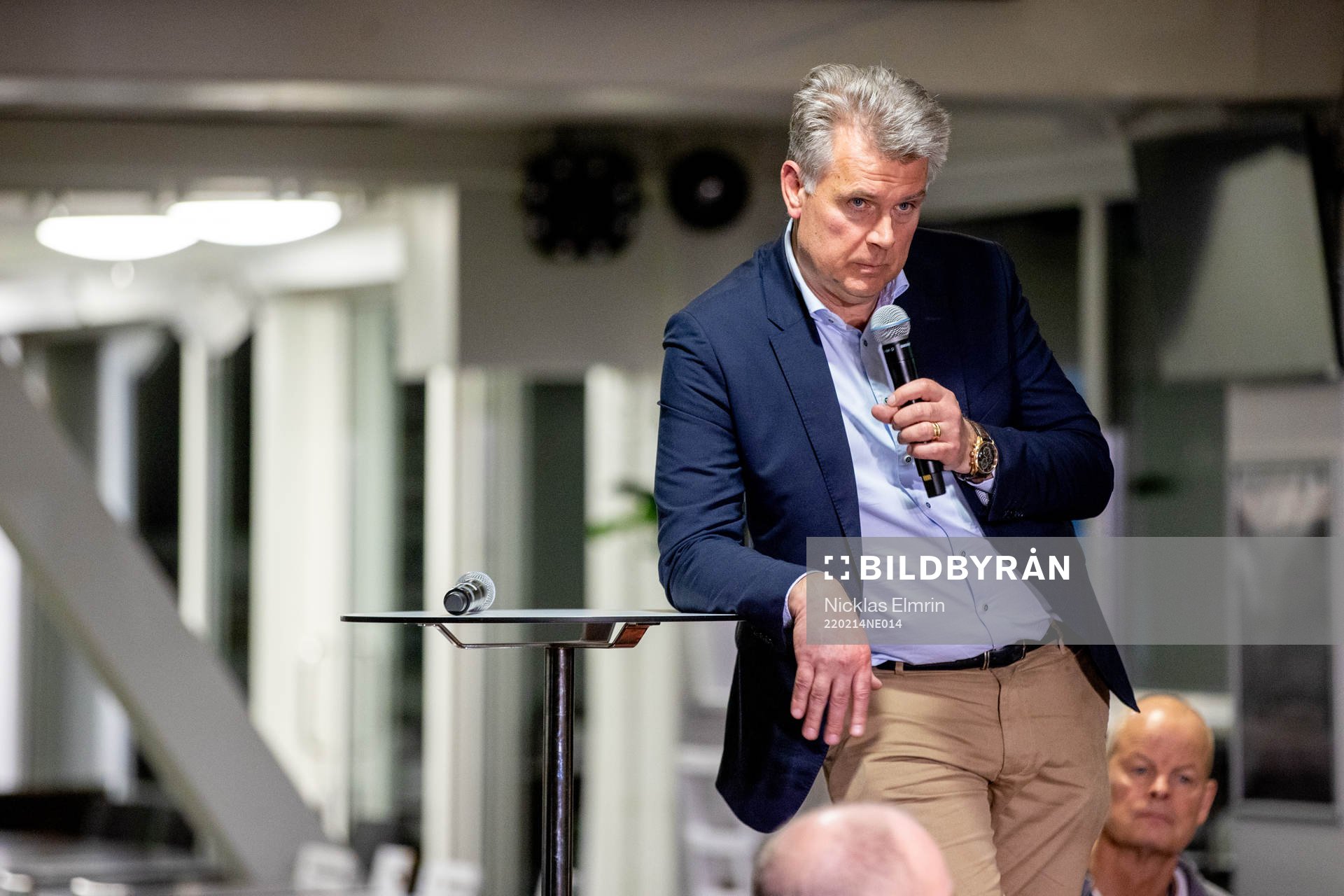 Roland Blomstrand under Gais medlemsmöte på restaurang Tolvan den 14 februari 2022 i Göteborg. 