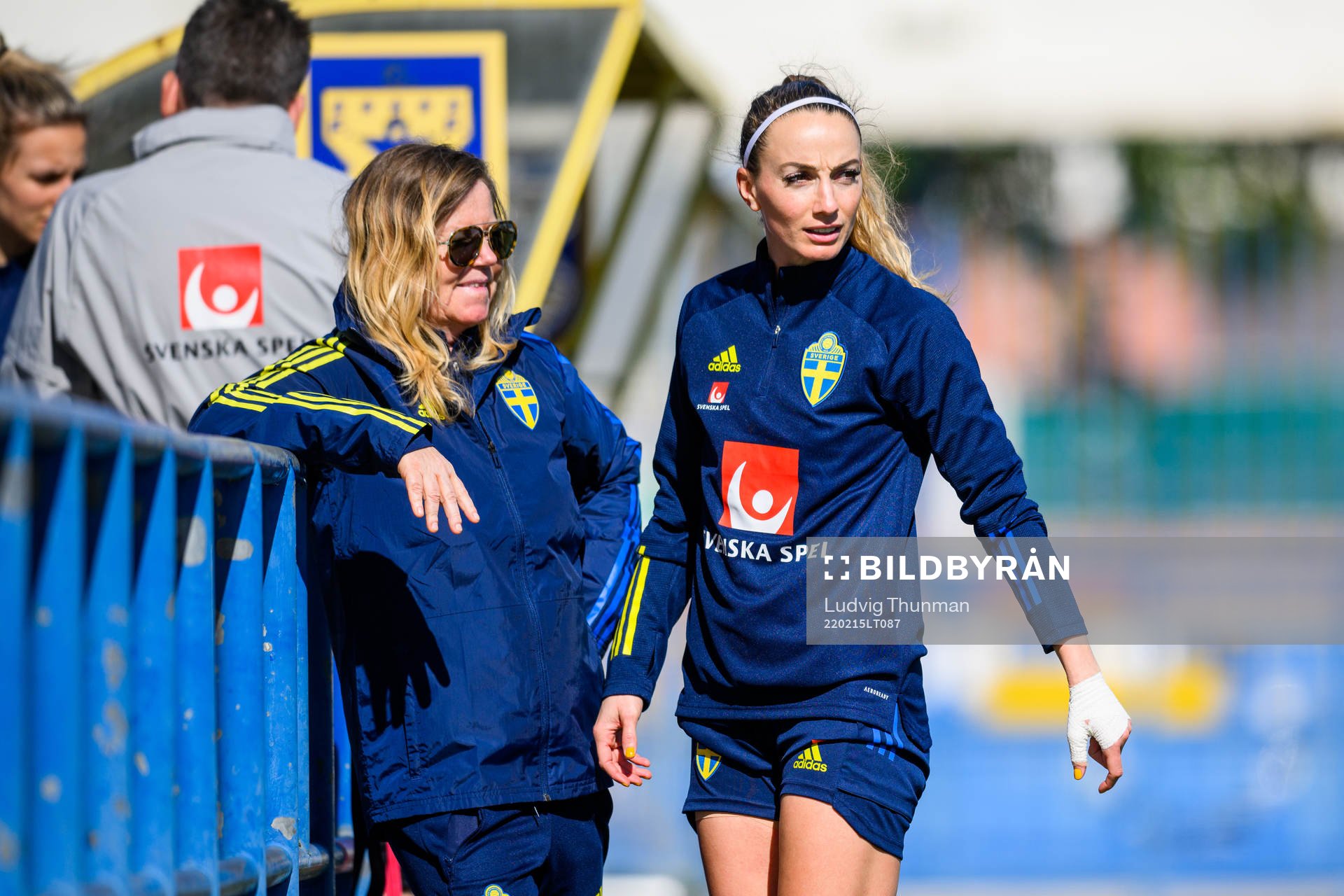 Marika Domanski Lyfors, team Manager and Kosovare Asllani