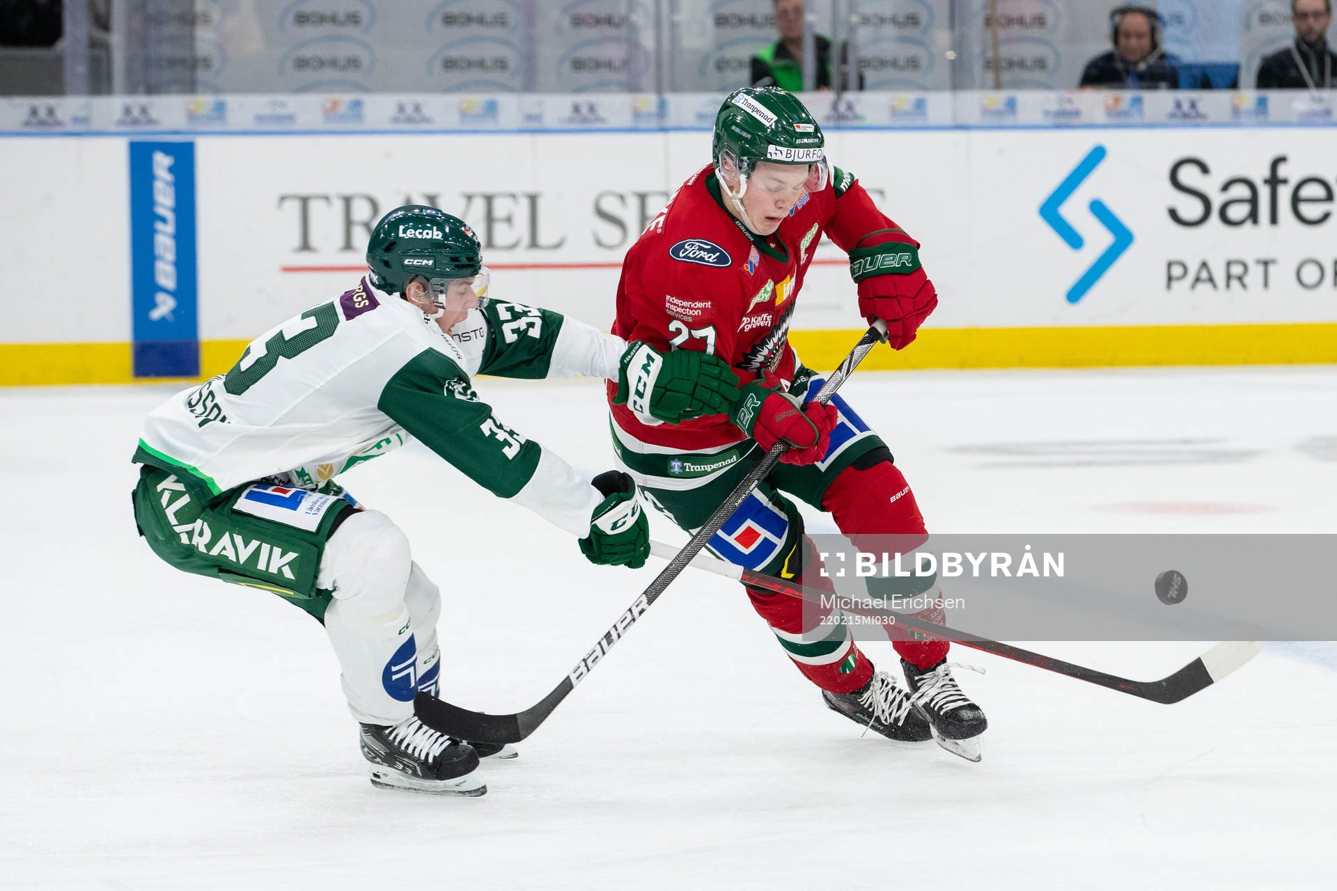Färjestads Albert Johansson och Frölundas Teodor