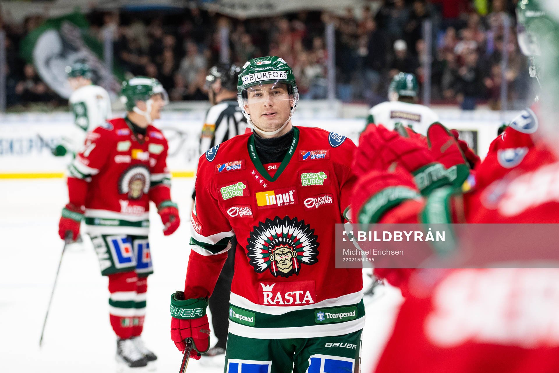 Frölundas Johan Sundström jublar