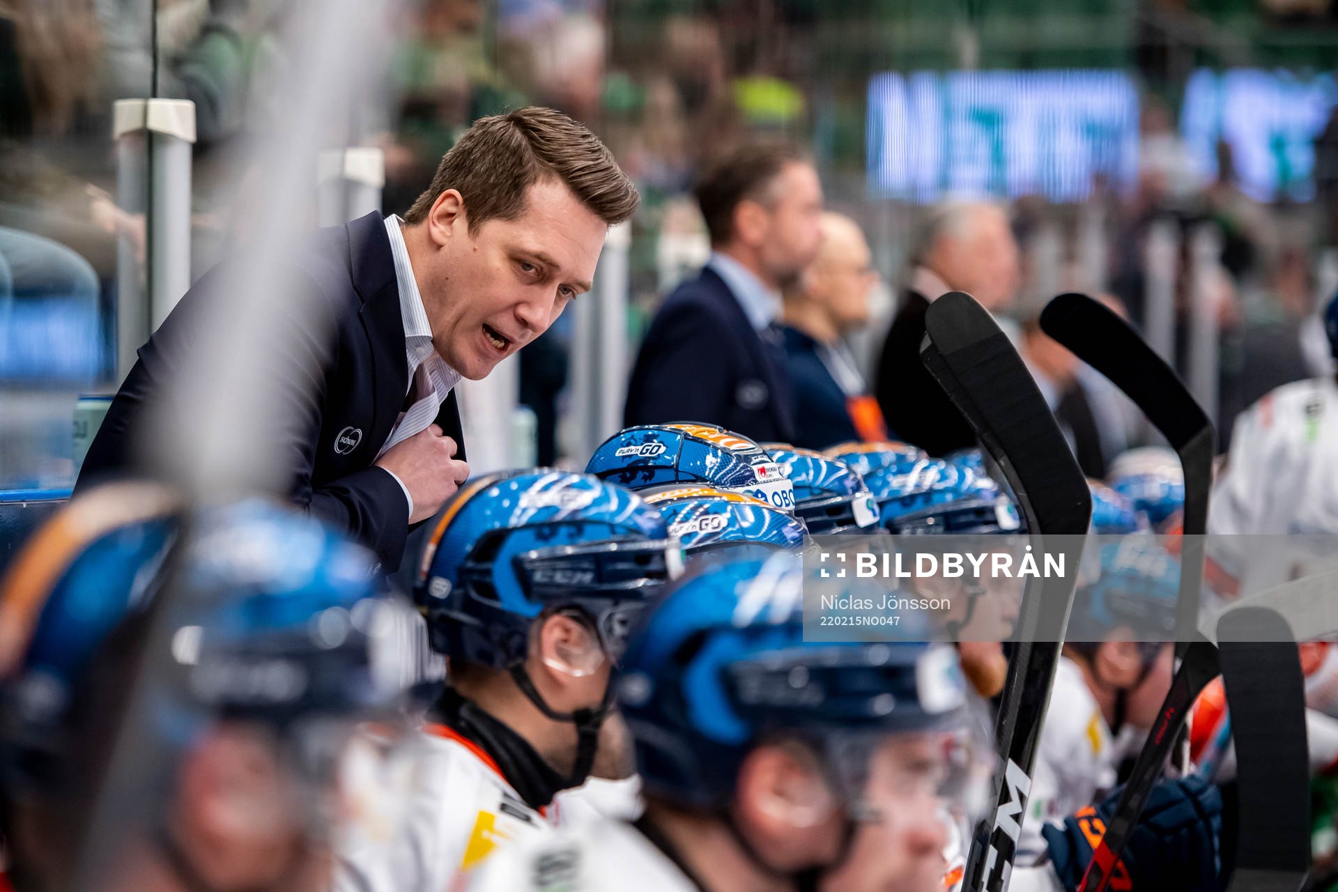 Växjös tränare Sam Hallam