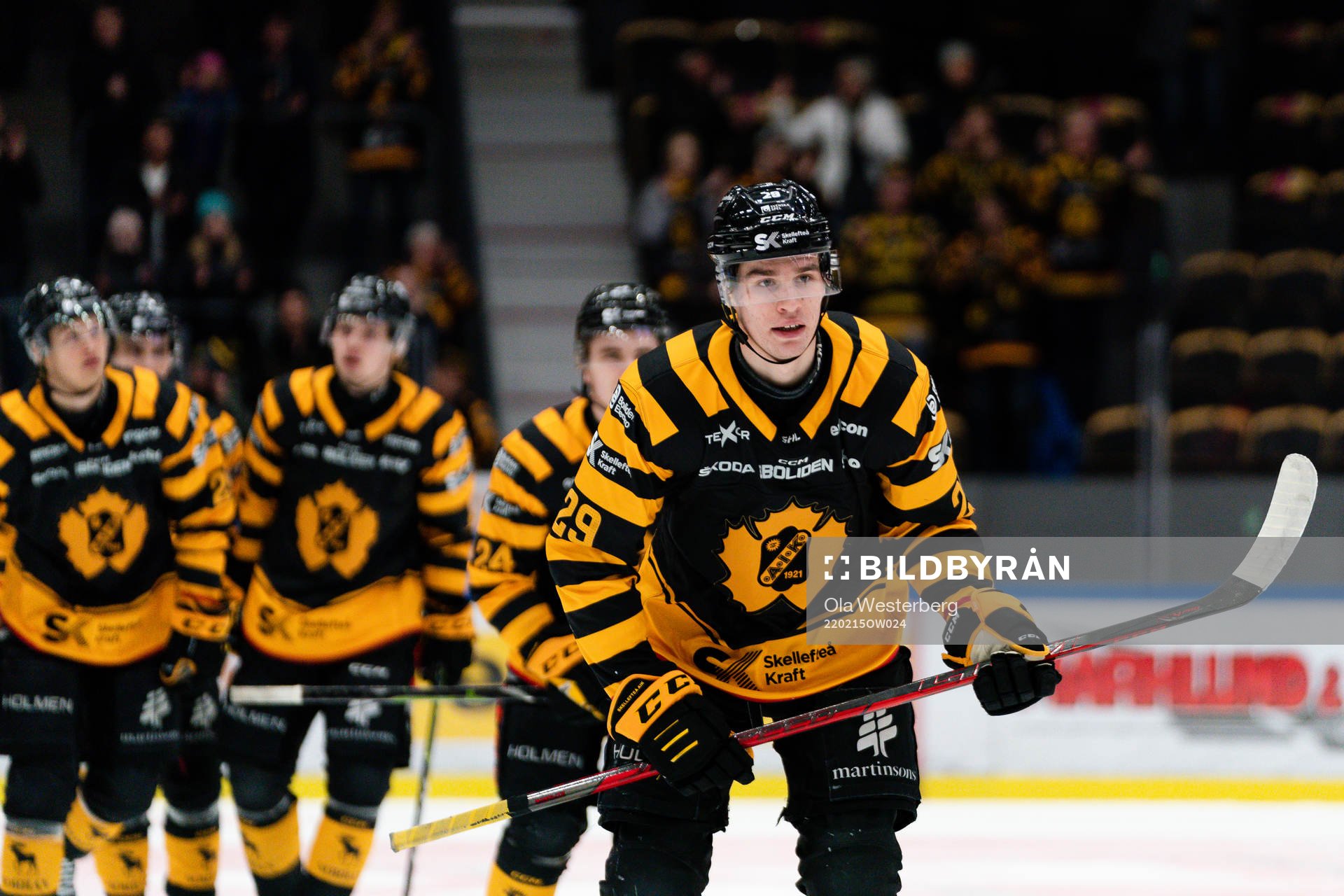 Skellefteås Albin Sundsvik jublar