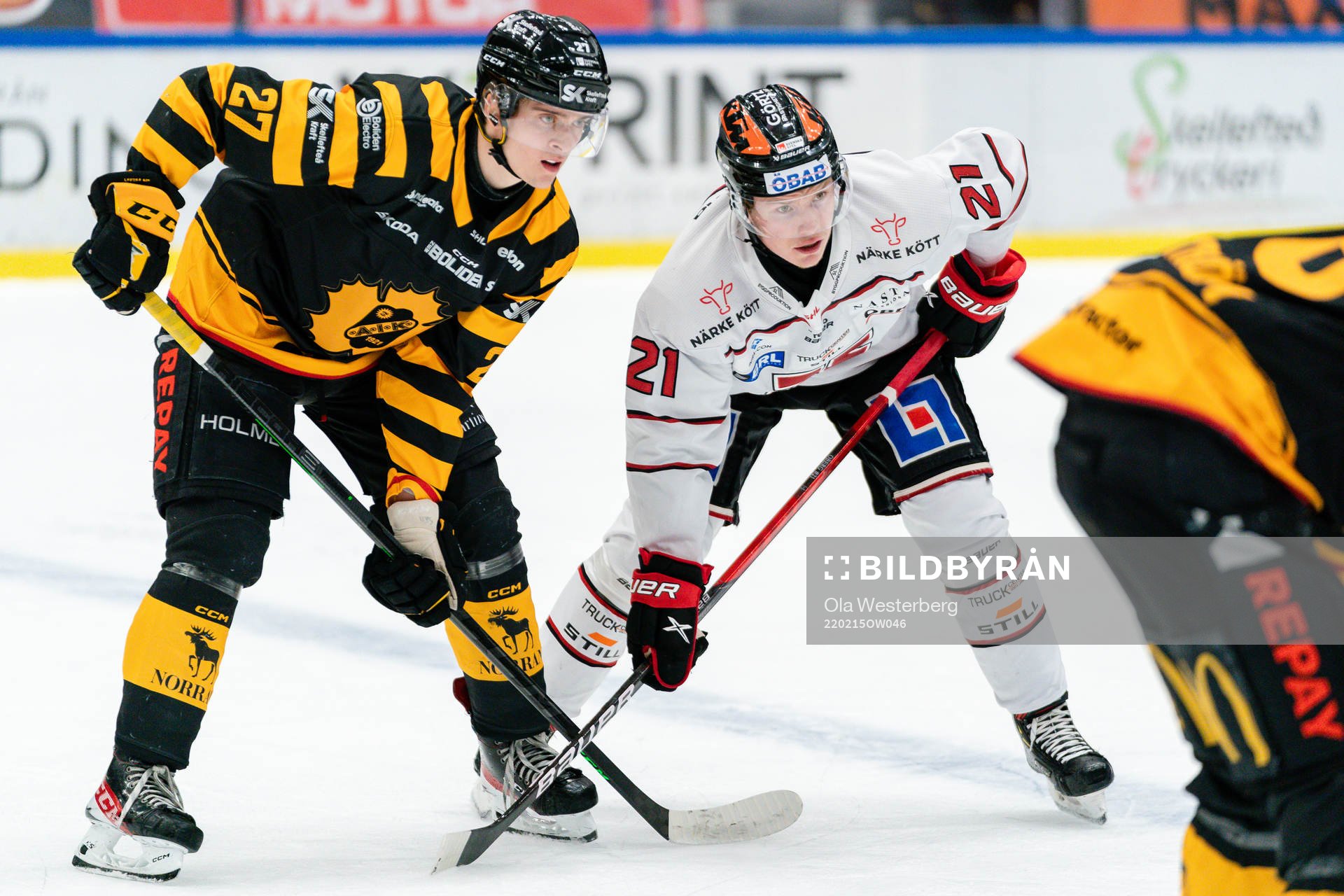 Skellefteås Gabriel Säll och Örebros Linus Öberg